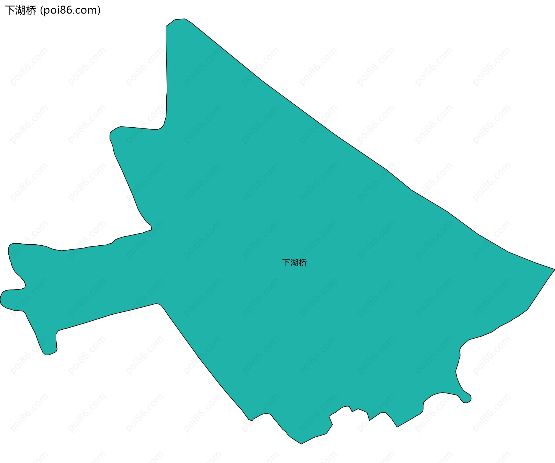 下湖桥边界地图