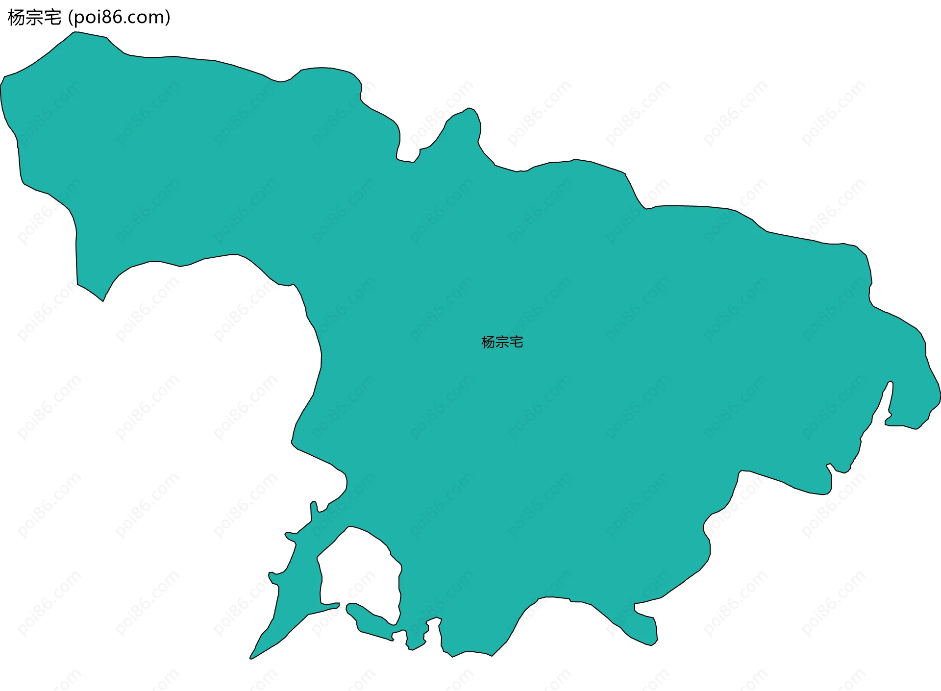 杨宗宅边界地图