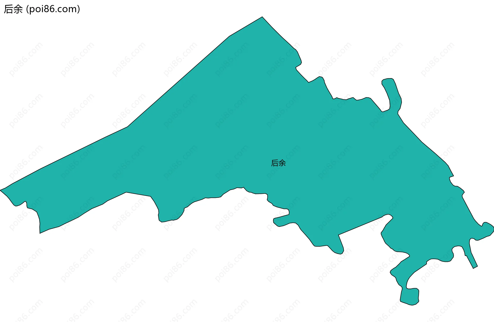 后余边界地图