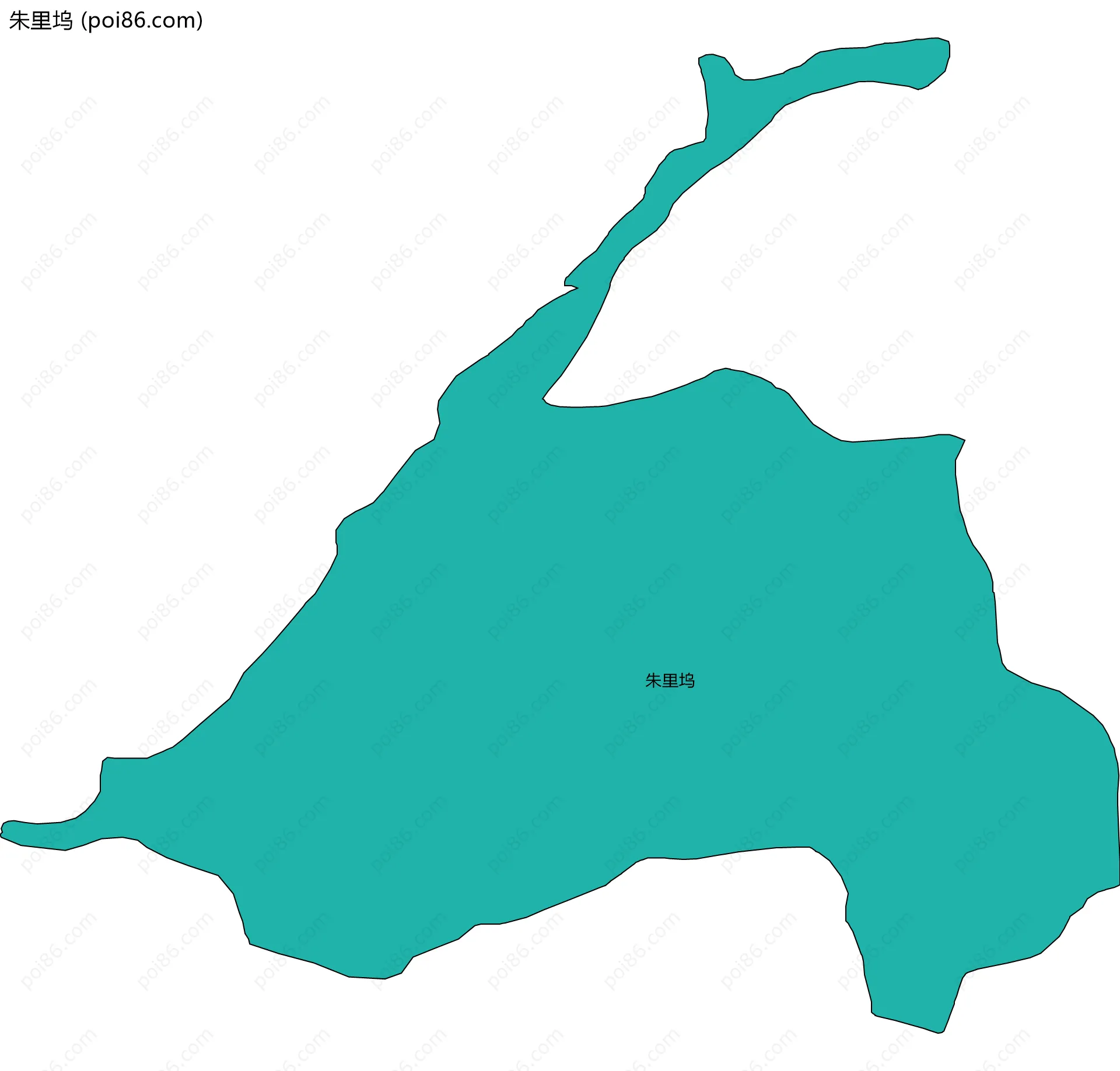 朱里坞边界地图