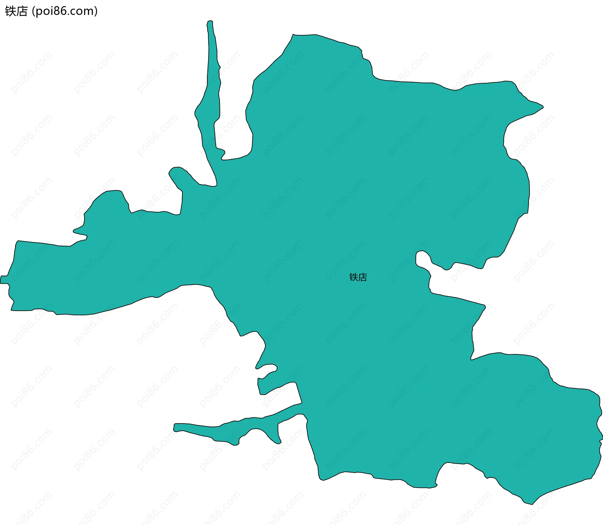 铁店边界地图