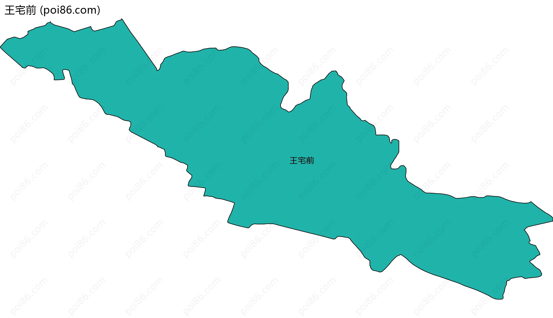 王宅前边界地图