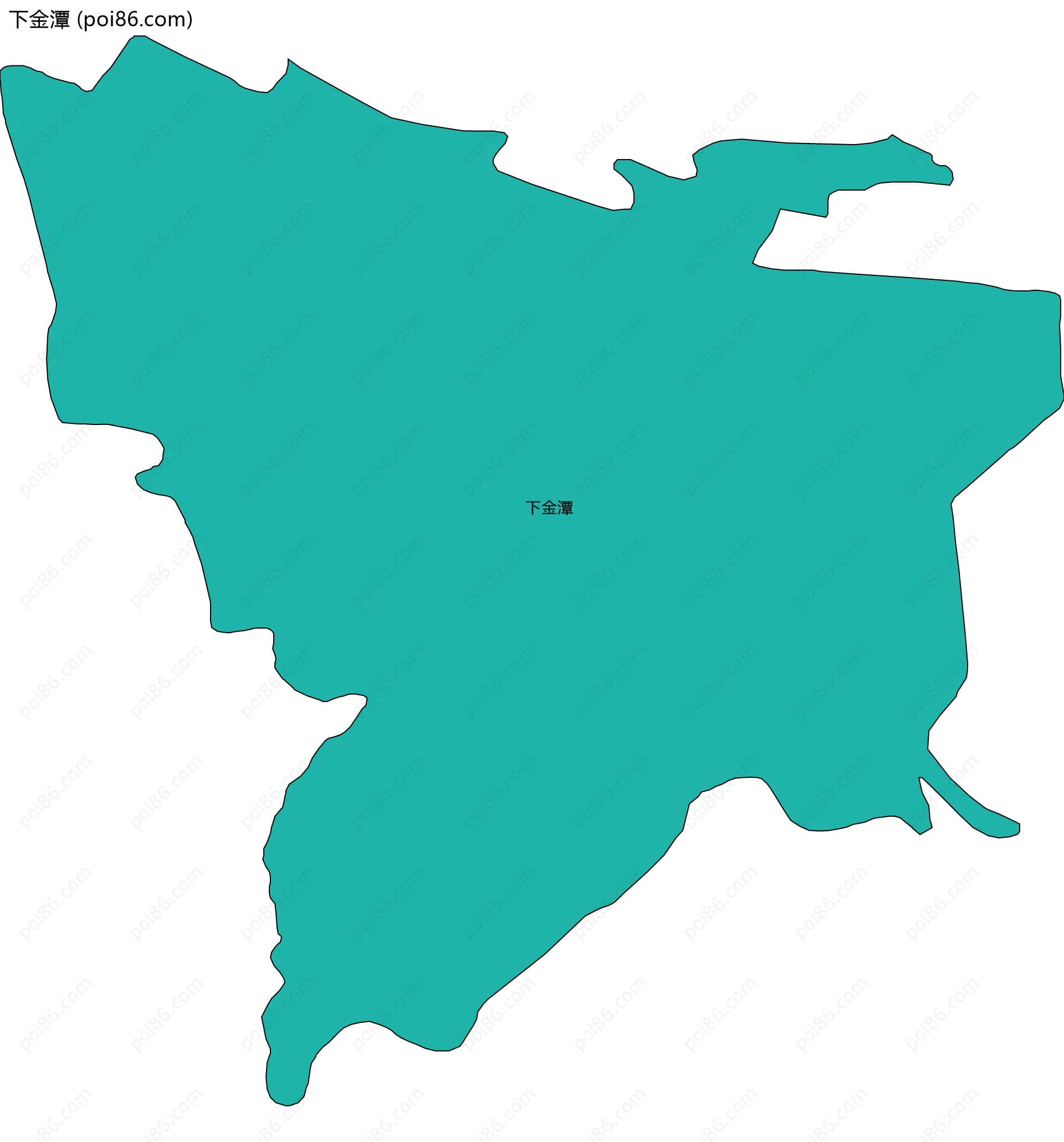 下金潭边界地图
