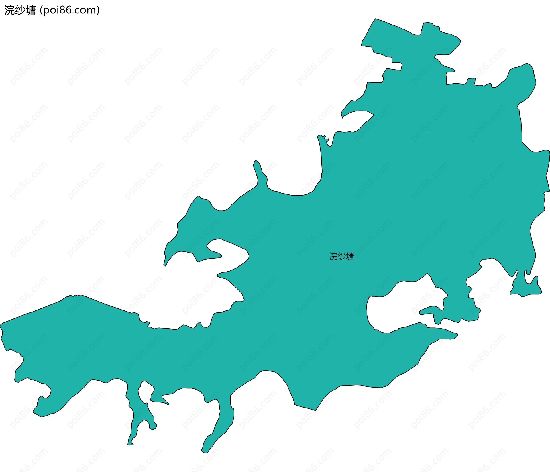 浣纱塘边界地图