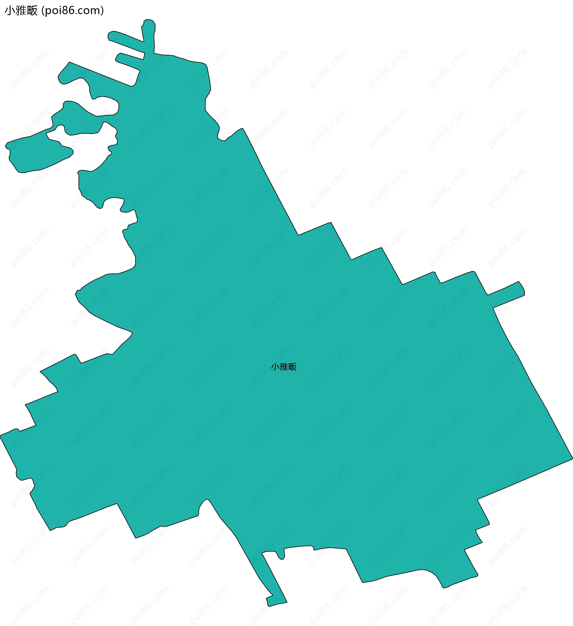 小雅畈边界地图