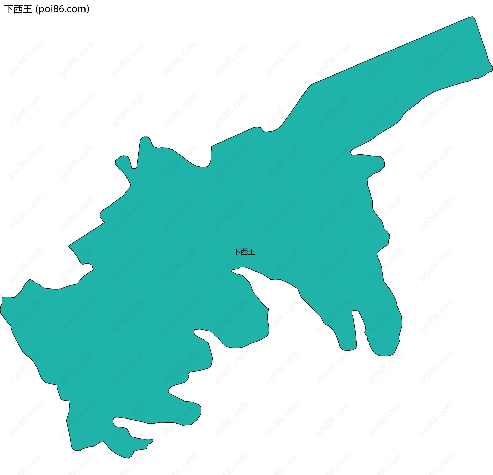 下西王边界地图