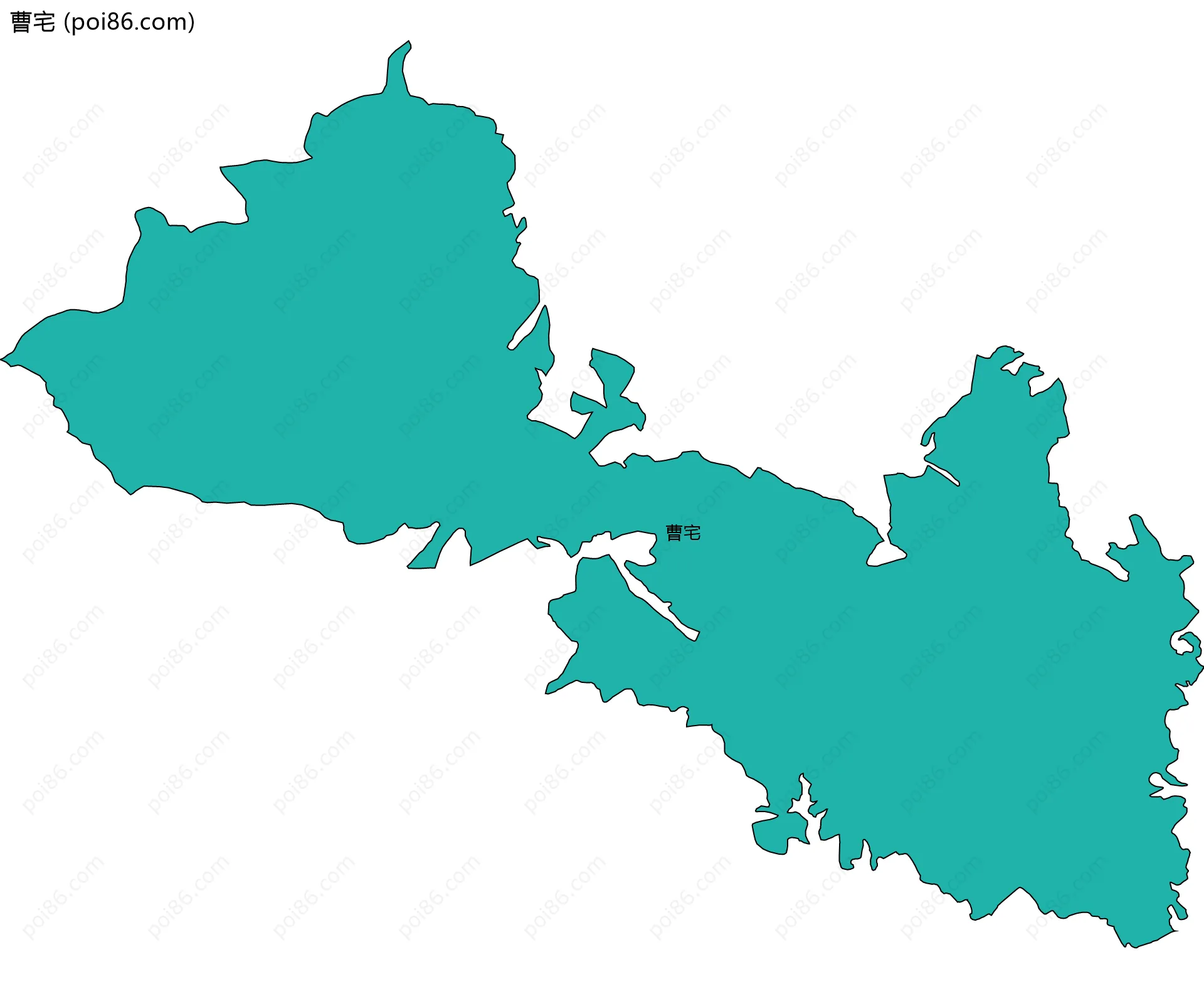 曹宅边界地图