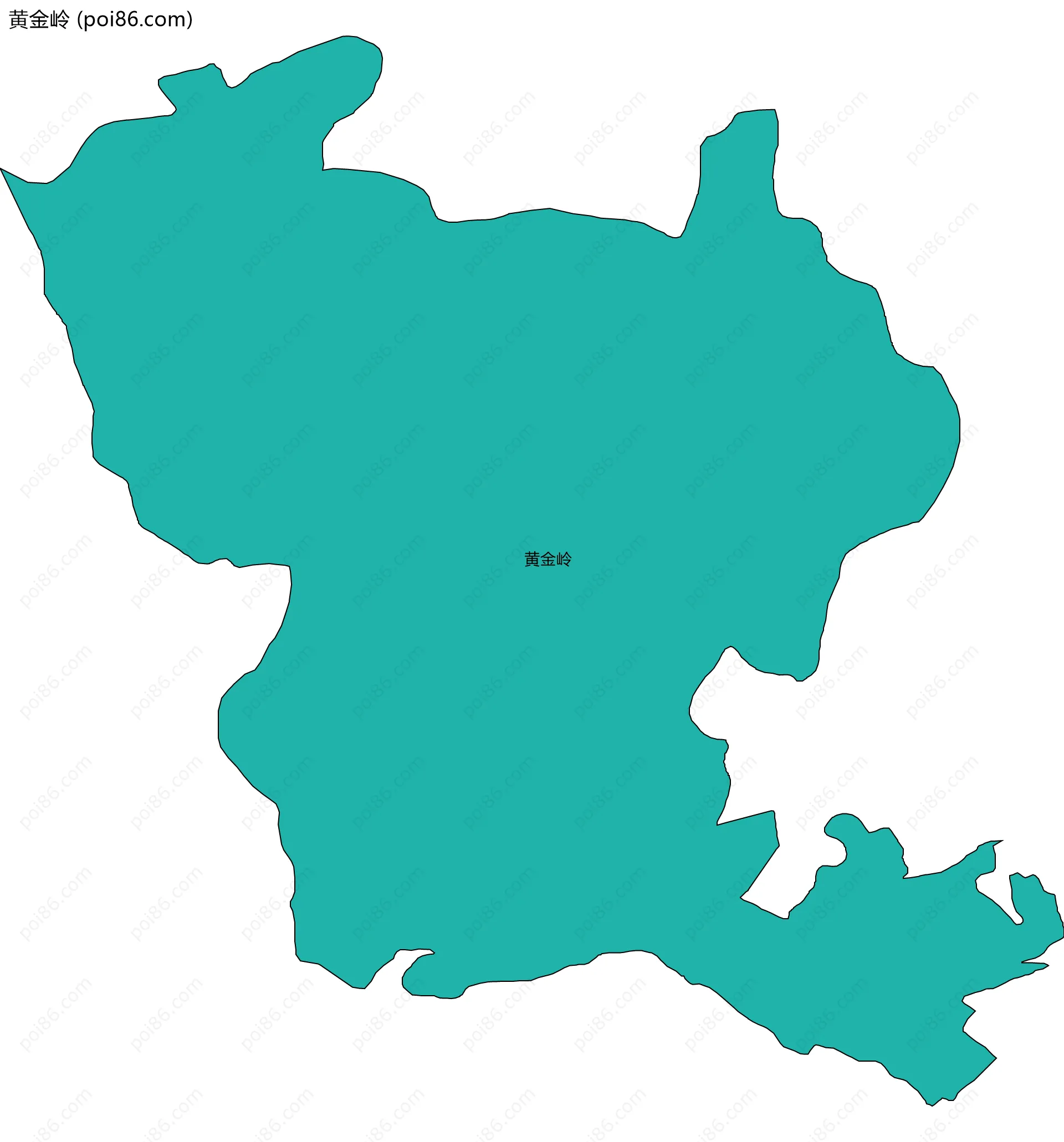 黄金岭边界地图