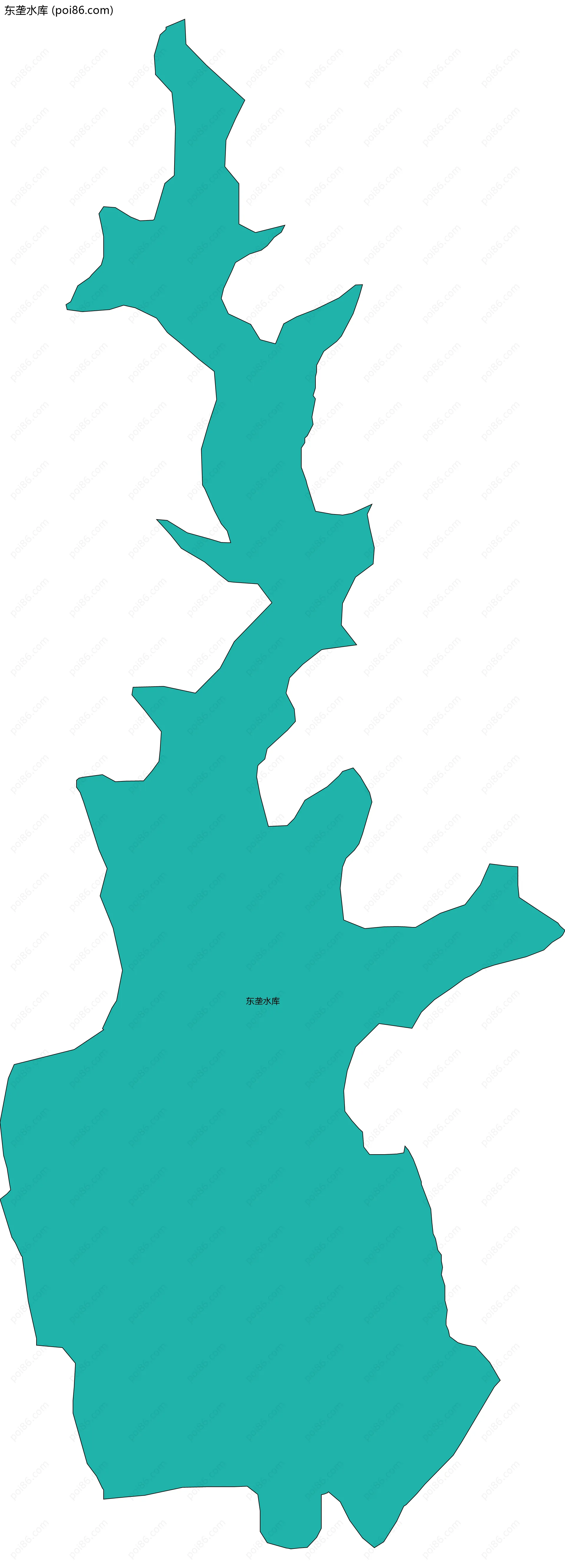 东垄水库边界地图