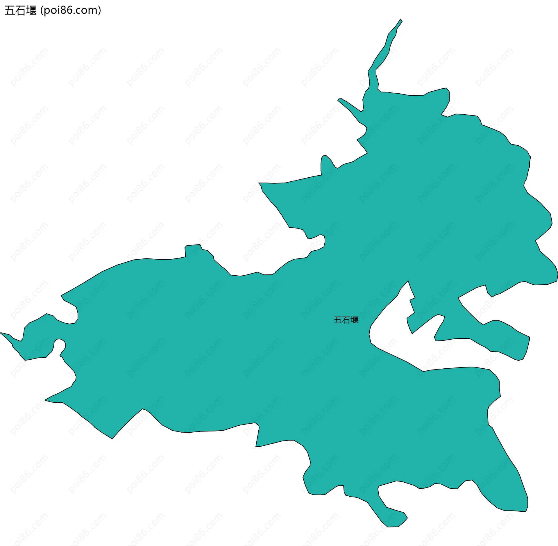 五石堰边界地图