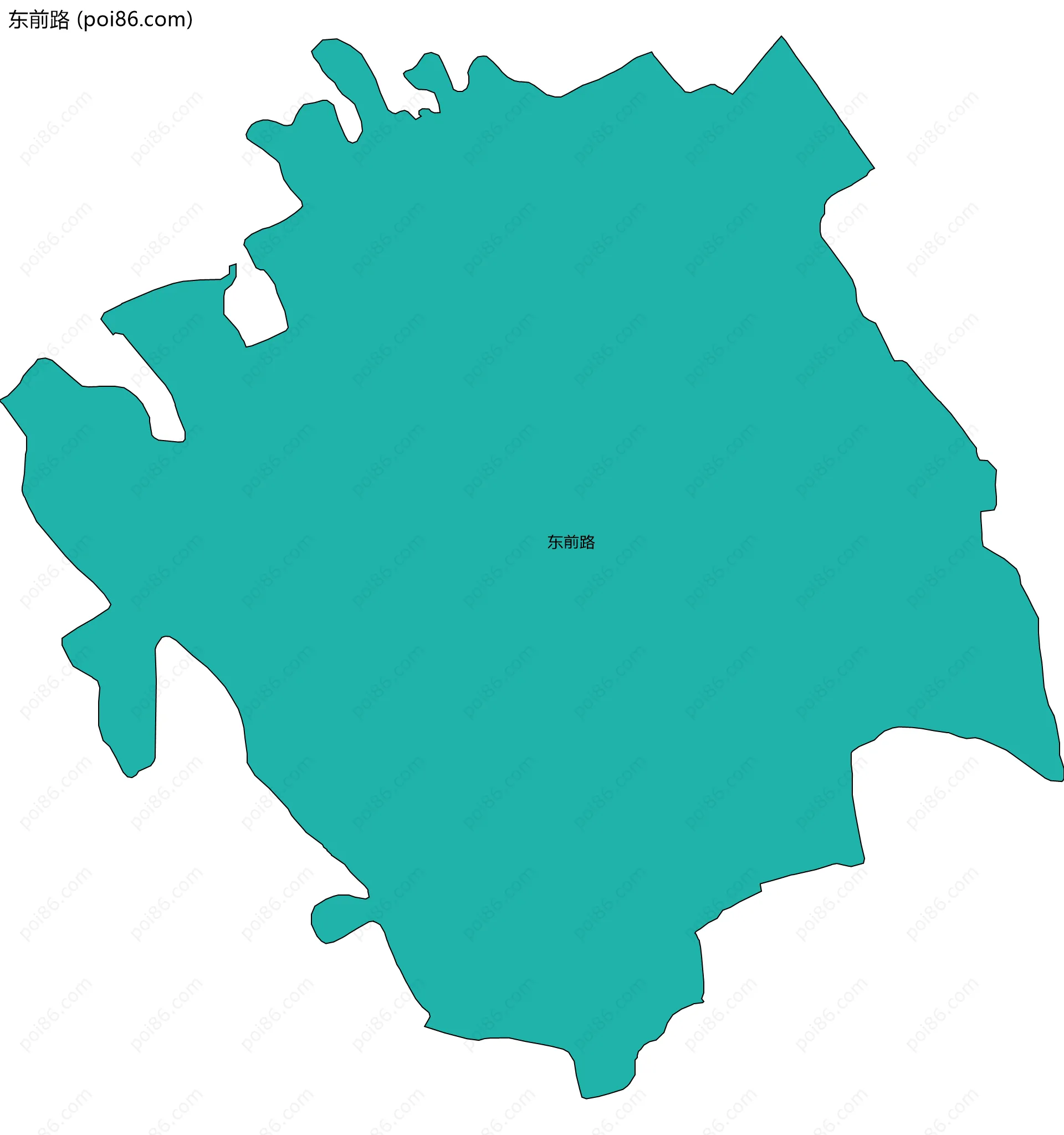 东前路边界地图