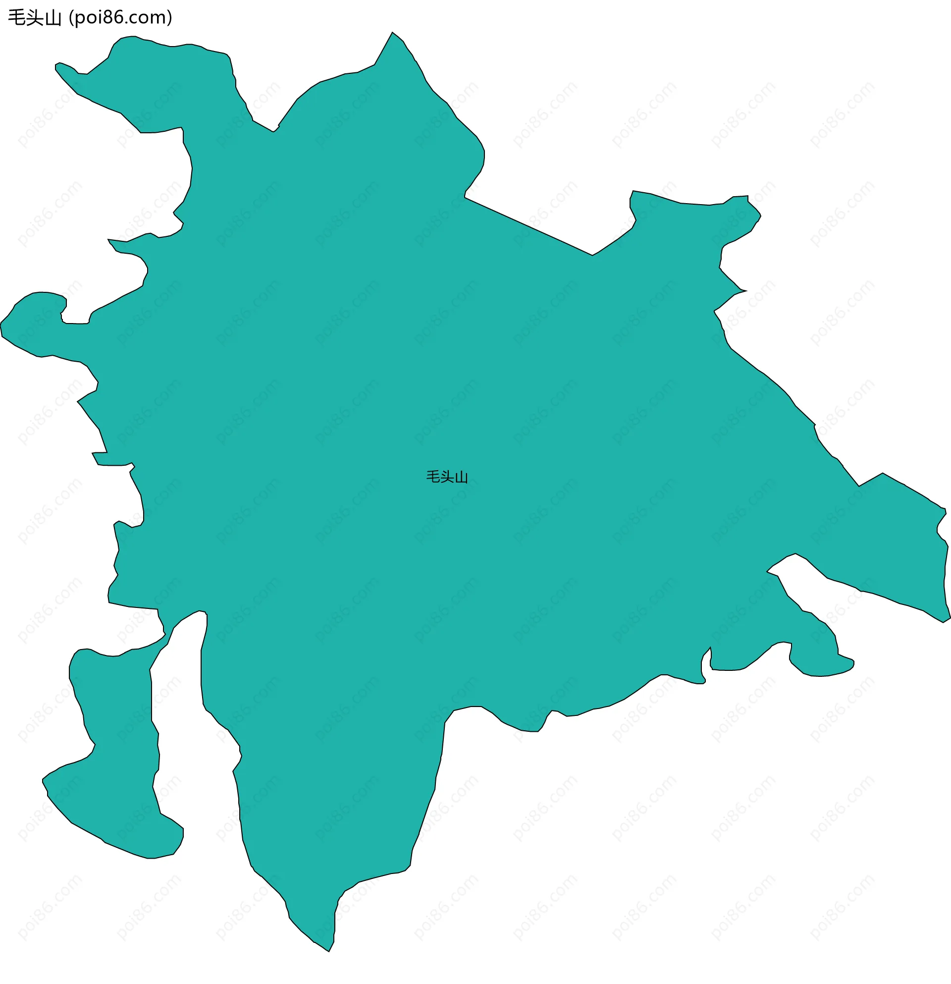 毛头山边界地图