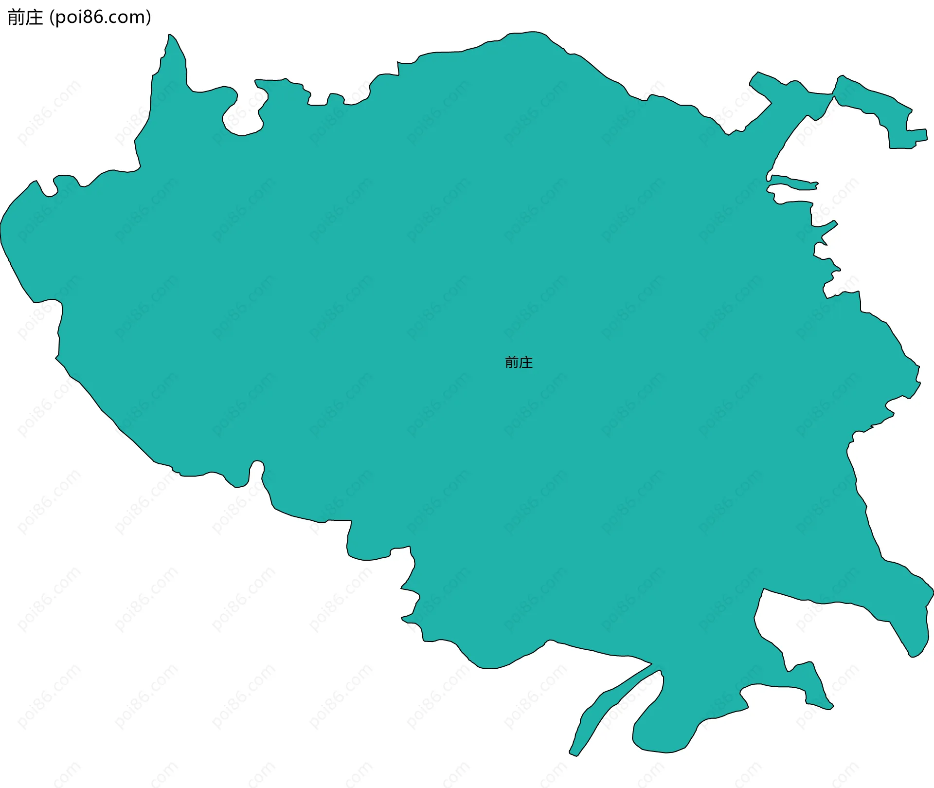 前庄边界地图
