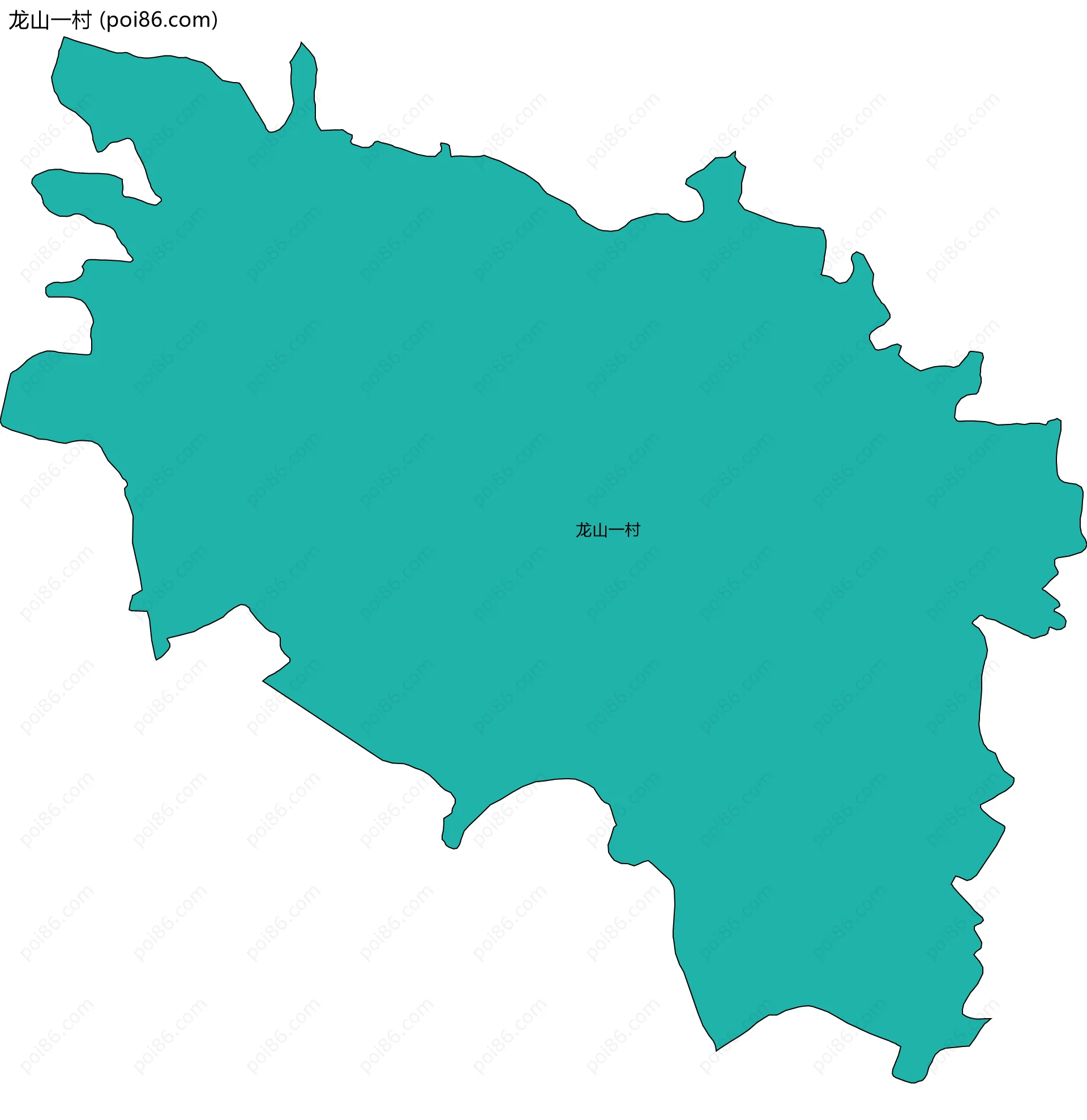 龙山一村边界地图