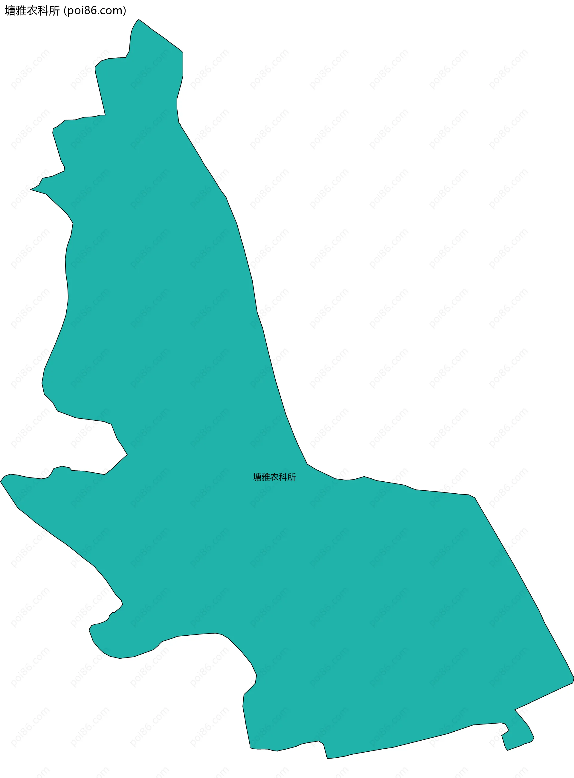 塘雅农科所边界地图