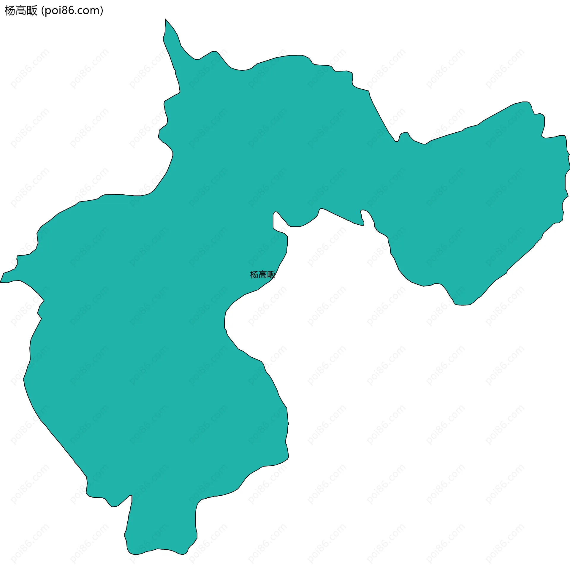 杨高畈边界地图