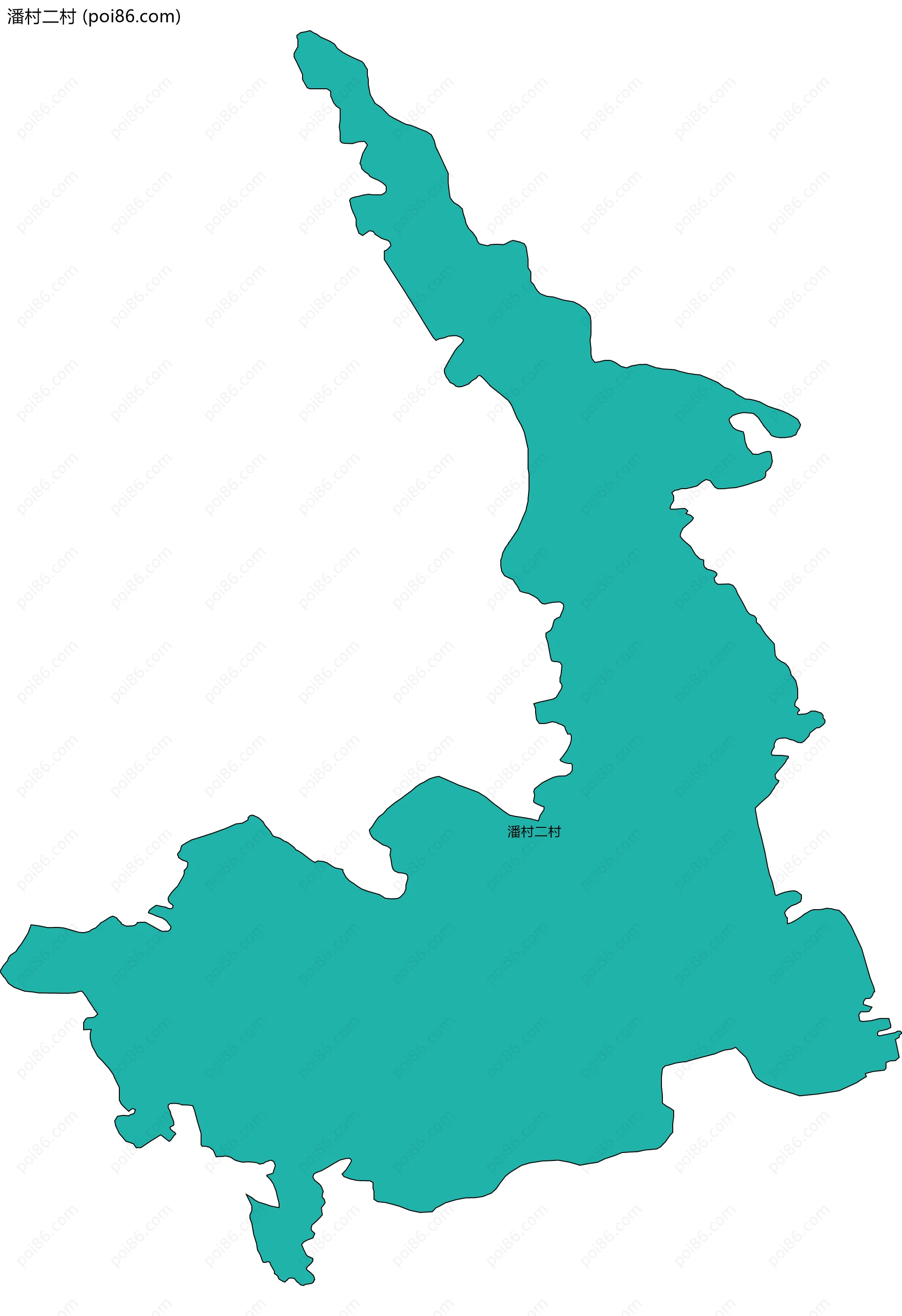 潘村二村边界地图