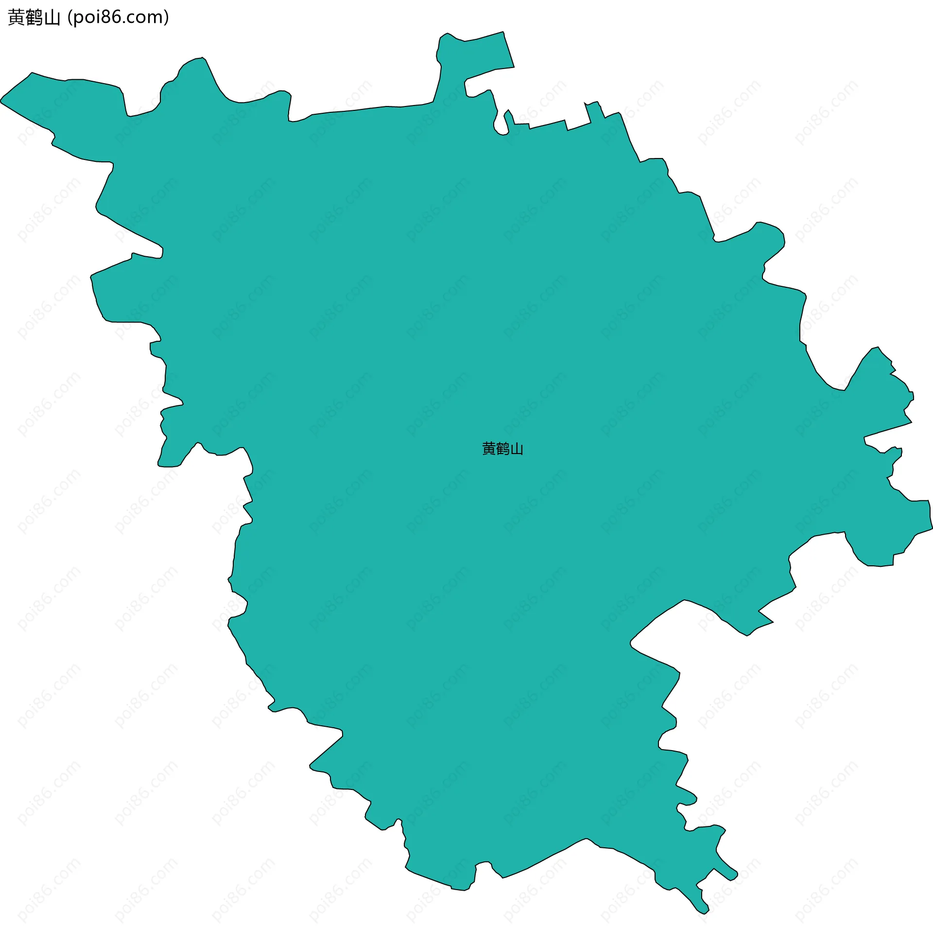 黄鹤山边界地图