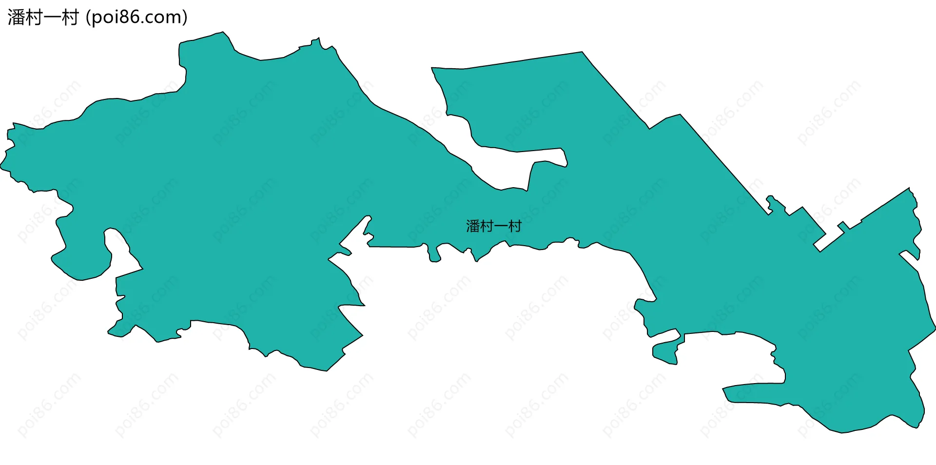 潘村一村边界地图