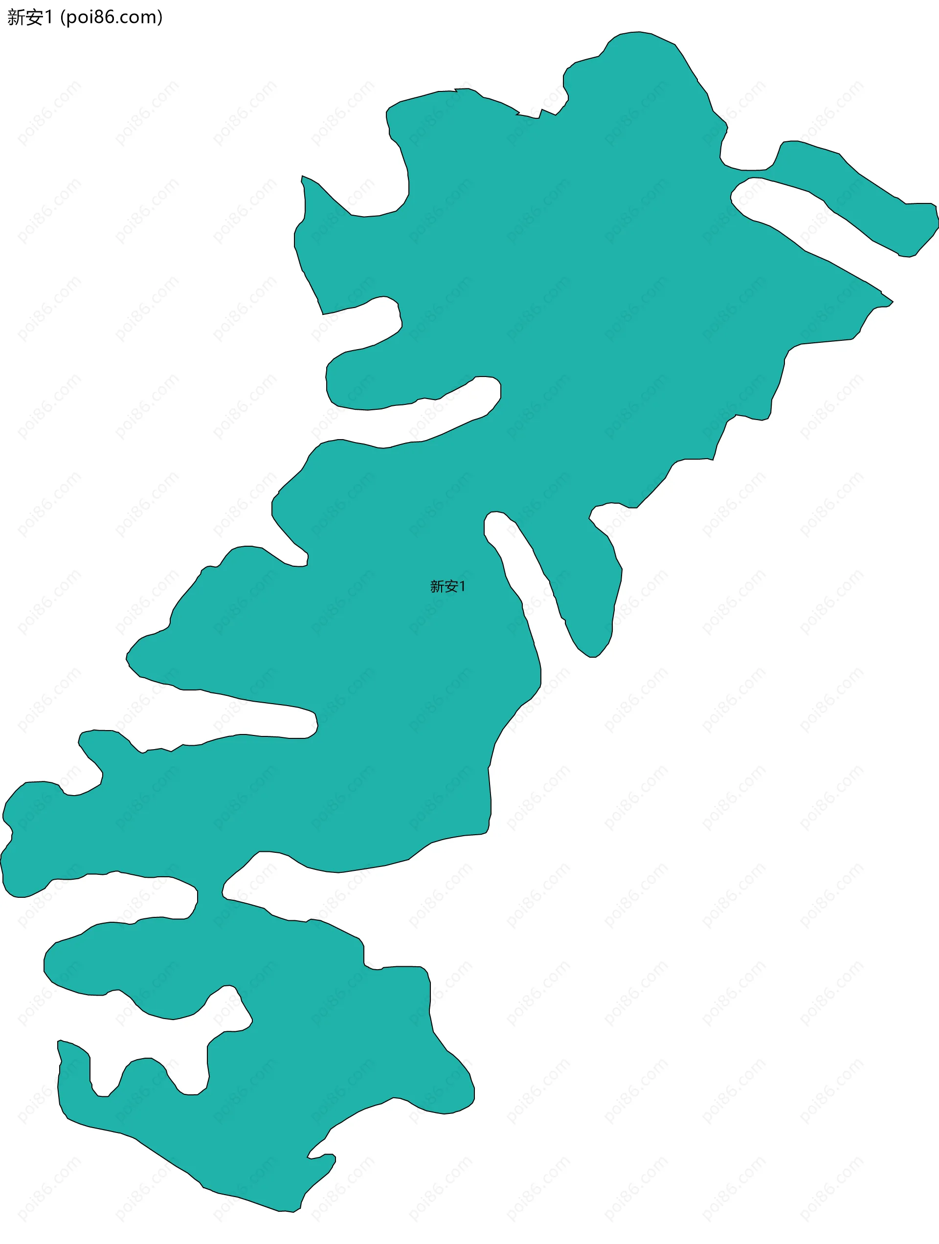 新安1边界地图