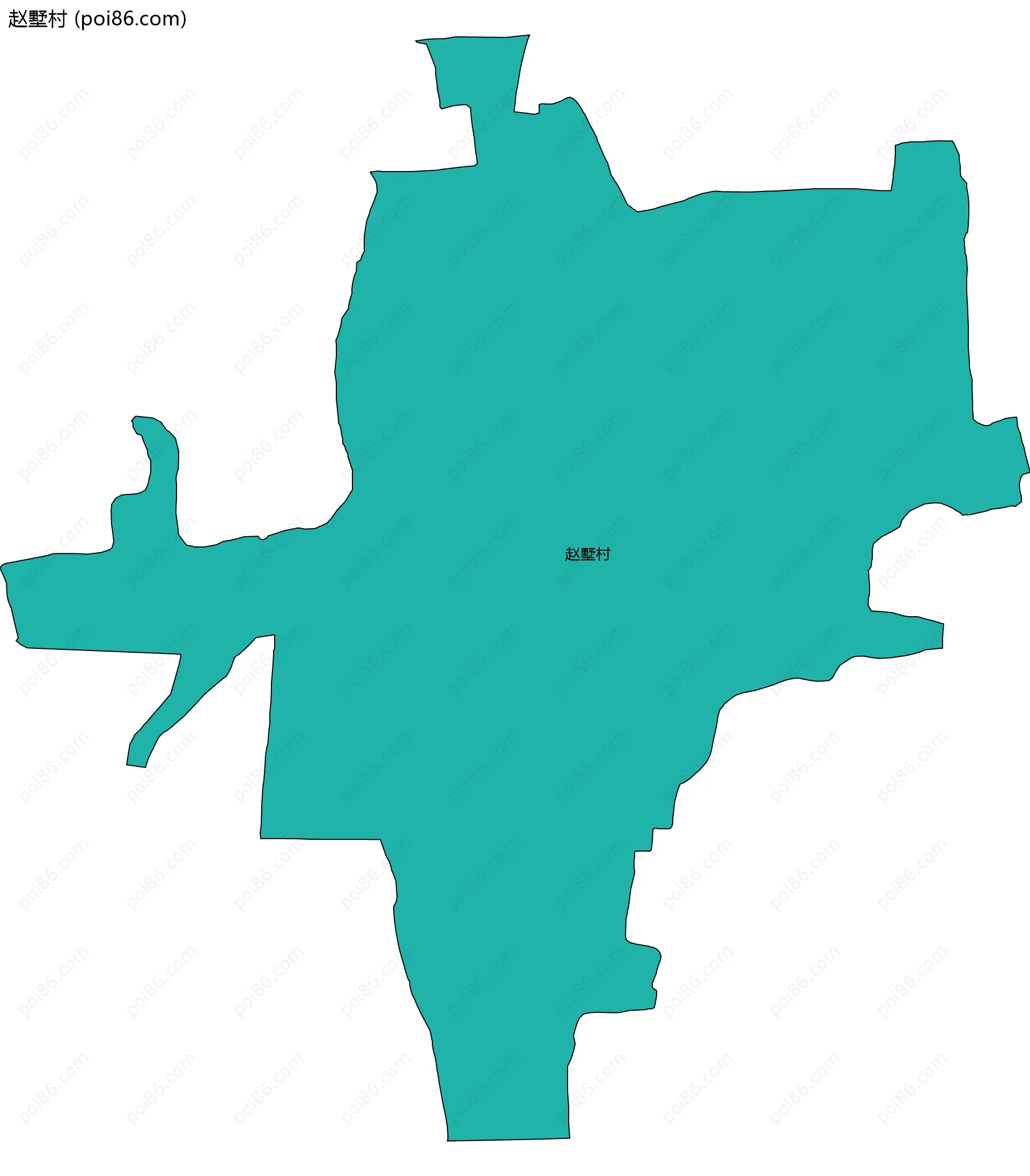 赵墅村边界地图