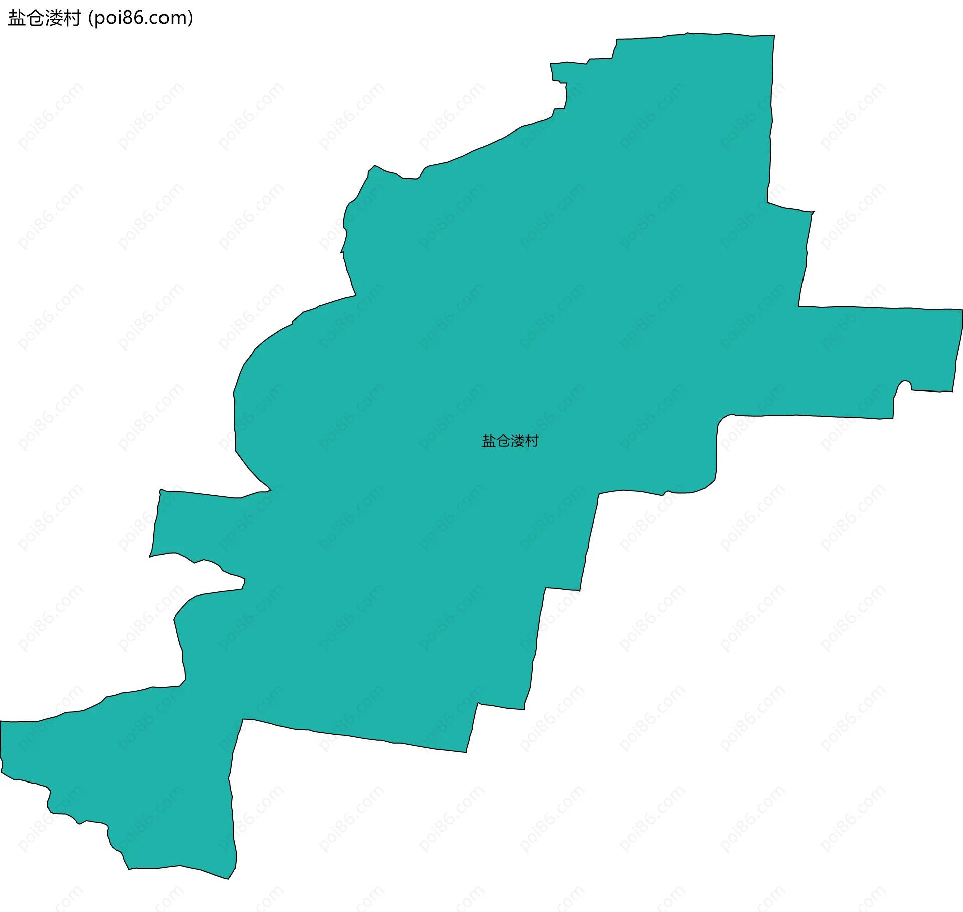 盐仓溇村边界地图