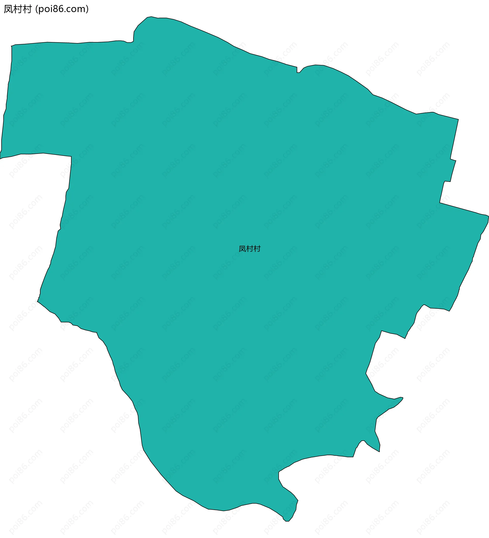 凤村村边界地图