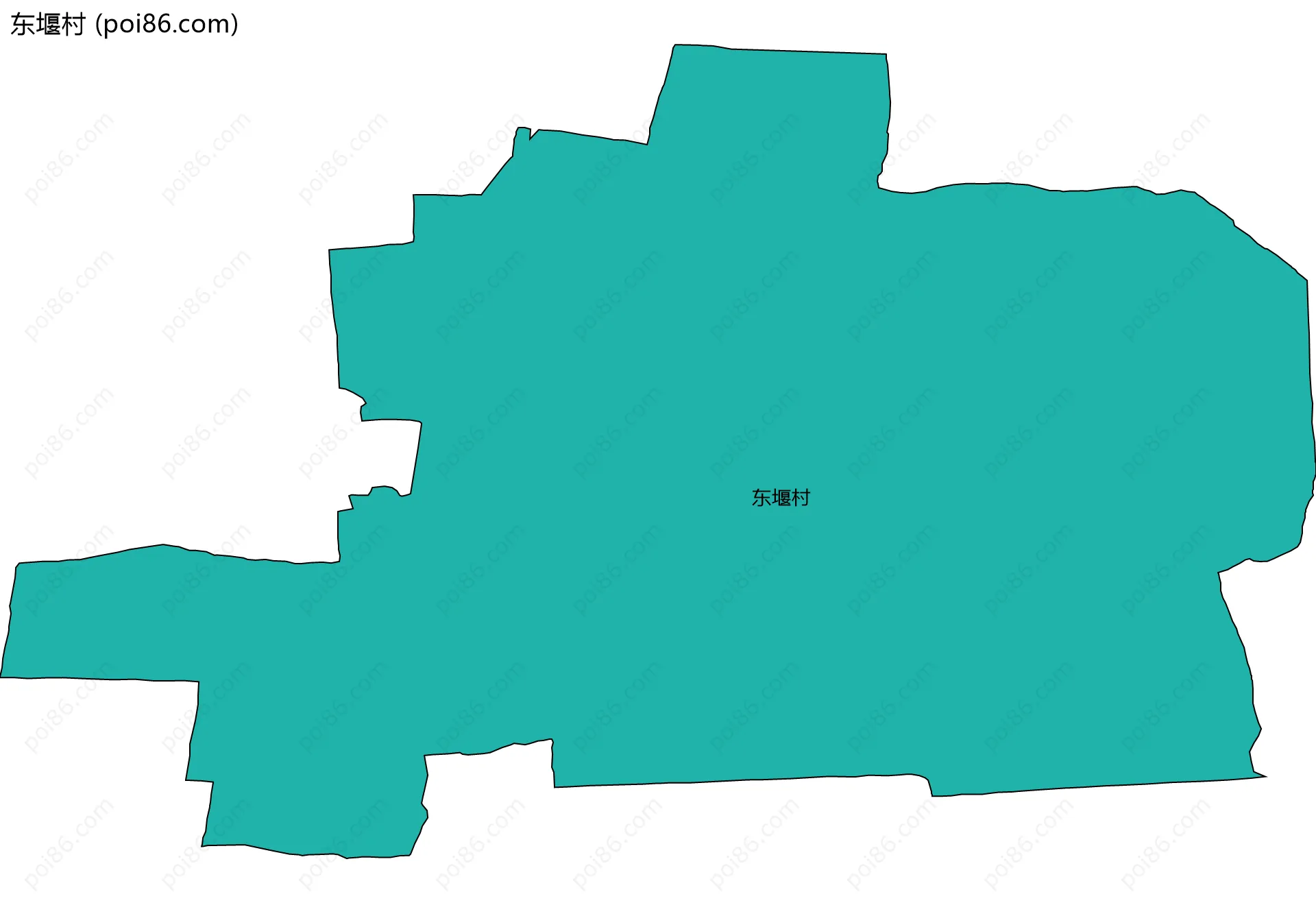 东堰村边界地图