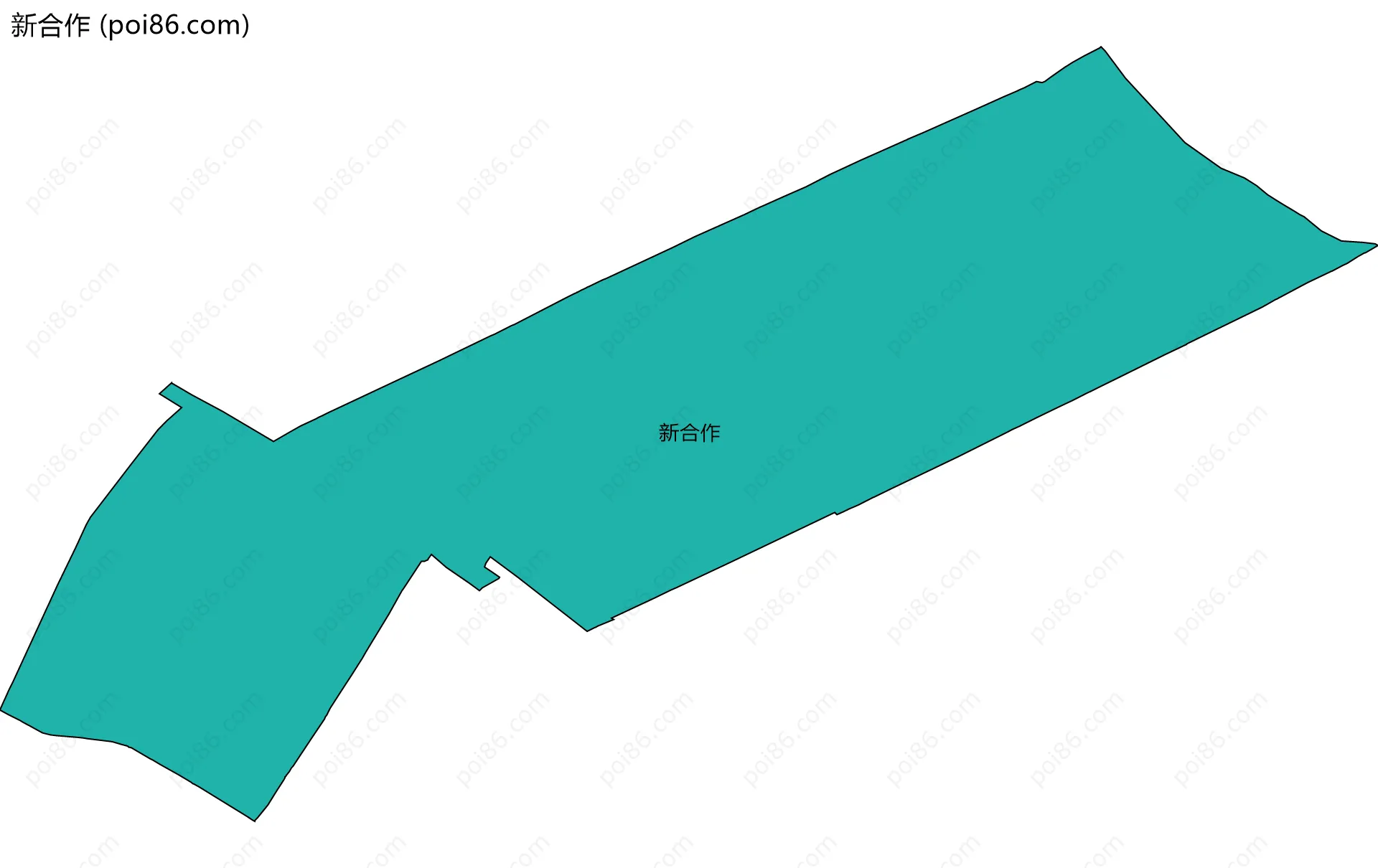 新合作边界地图