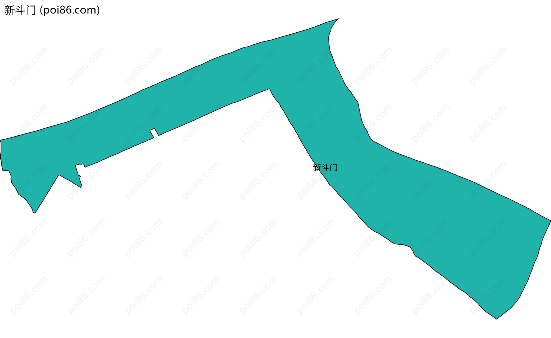 新斗门边界地图