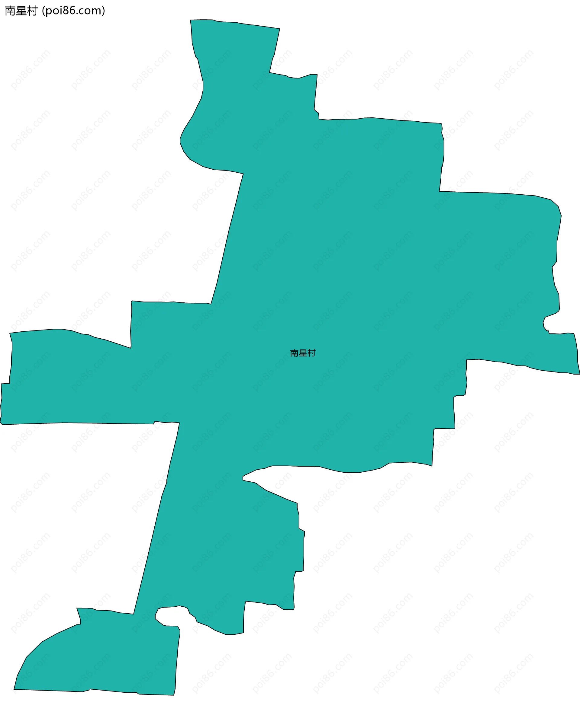 南星村边界地图