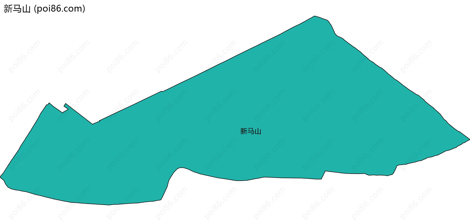 新马山边界地图