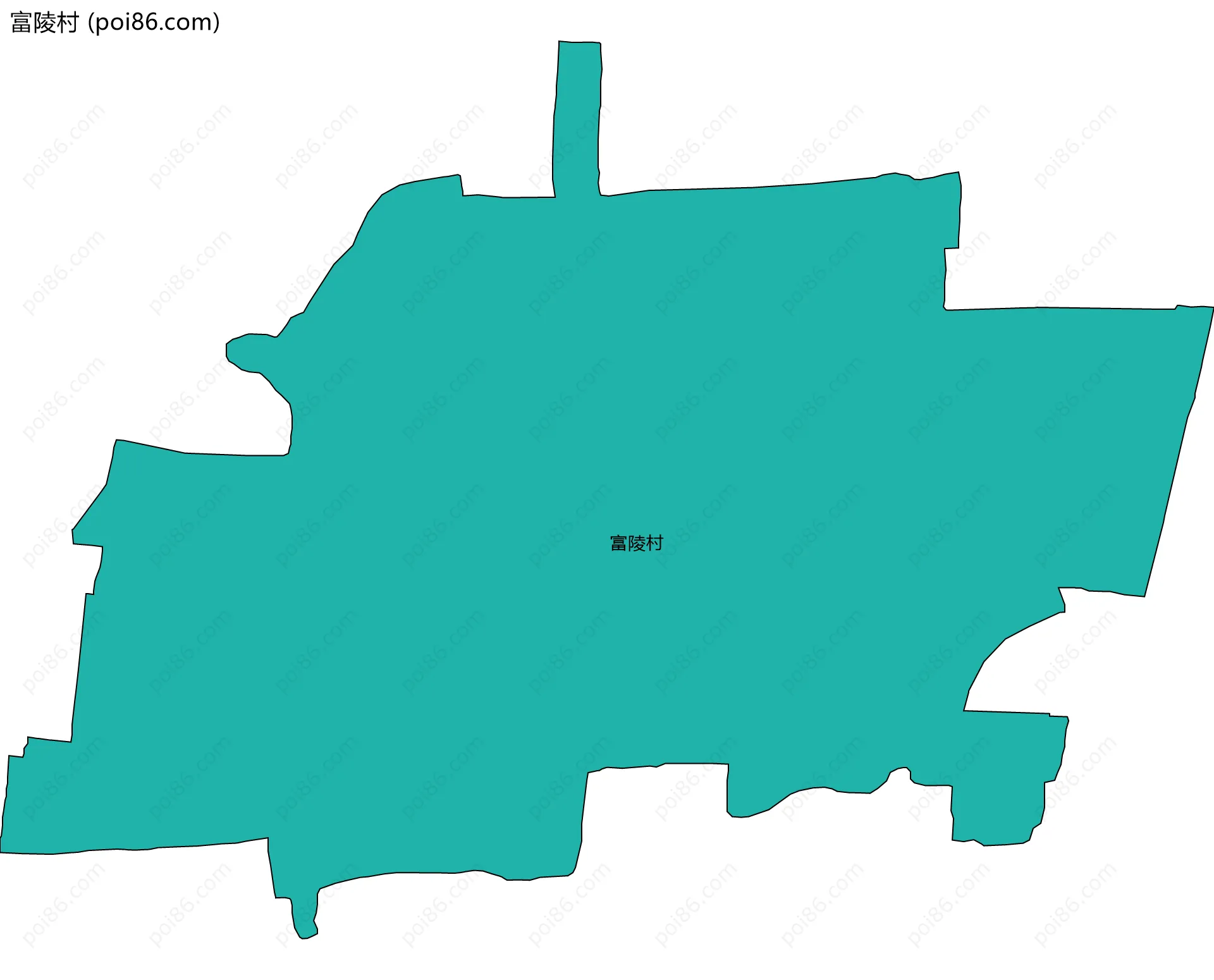富陵村边界地图