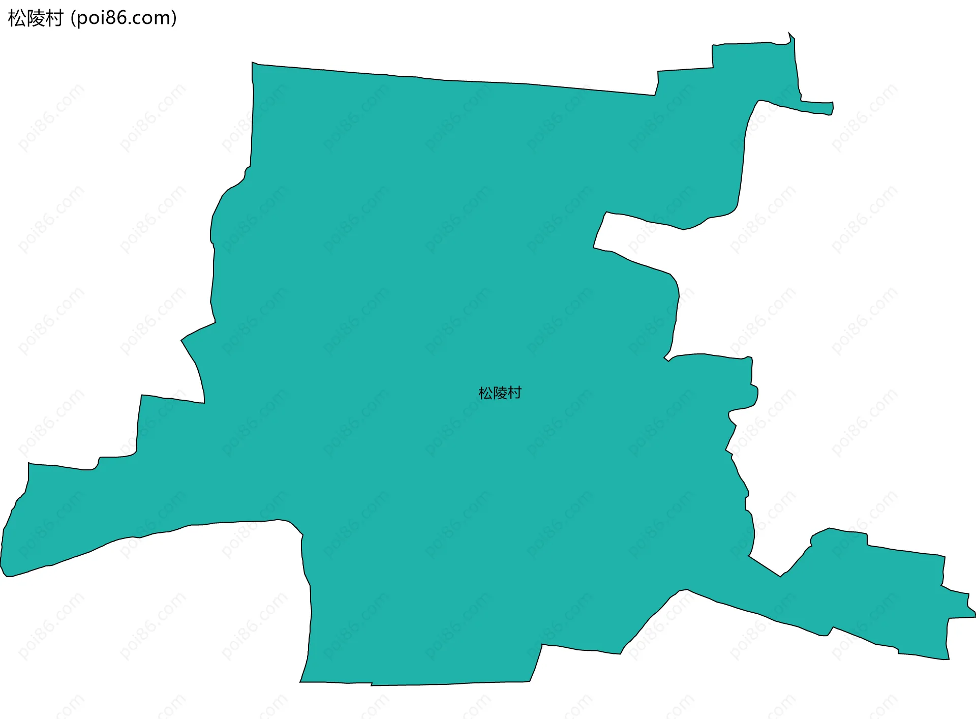 松陵村边界地图