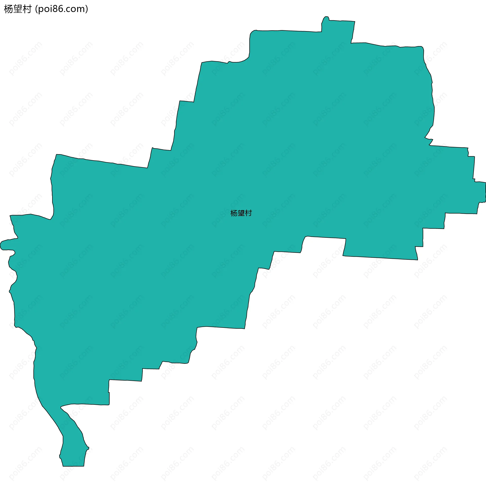 杨望村边界地图