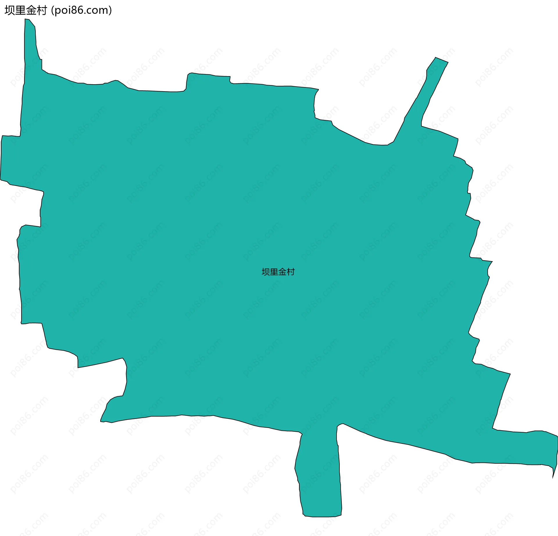 坝里金村边界地图