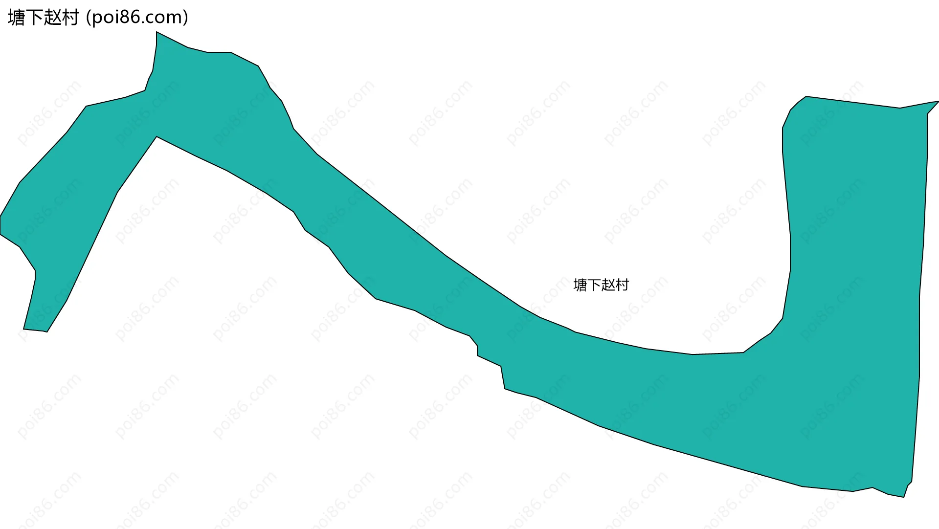 塘下赵村边界地图