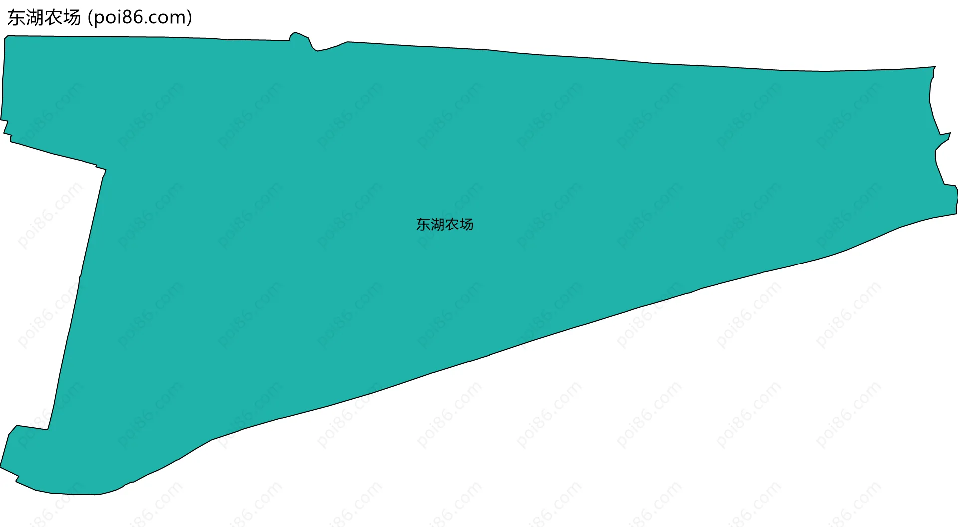 东湖农场边界地图