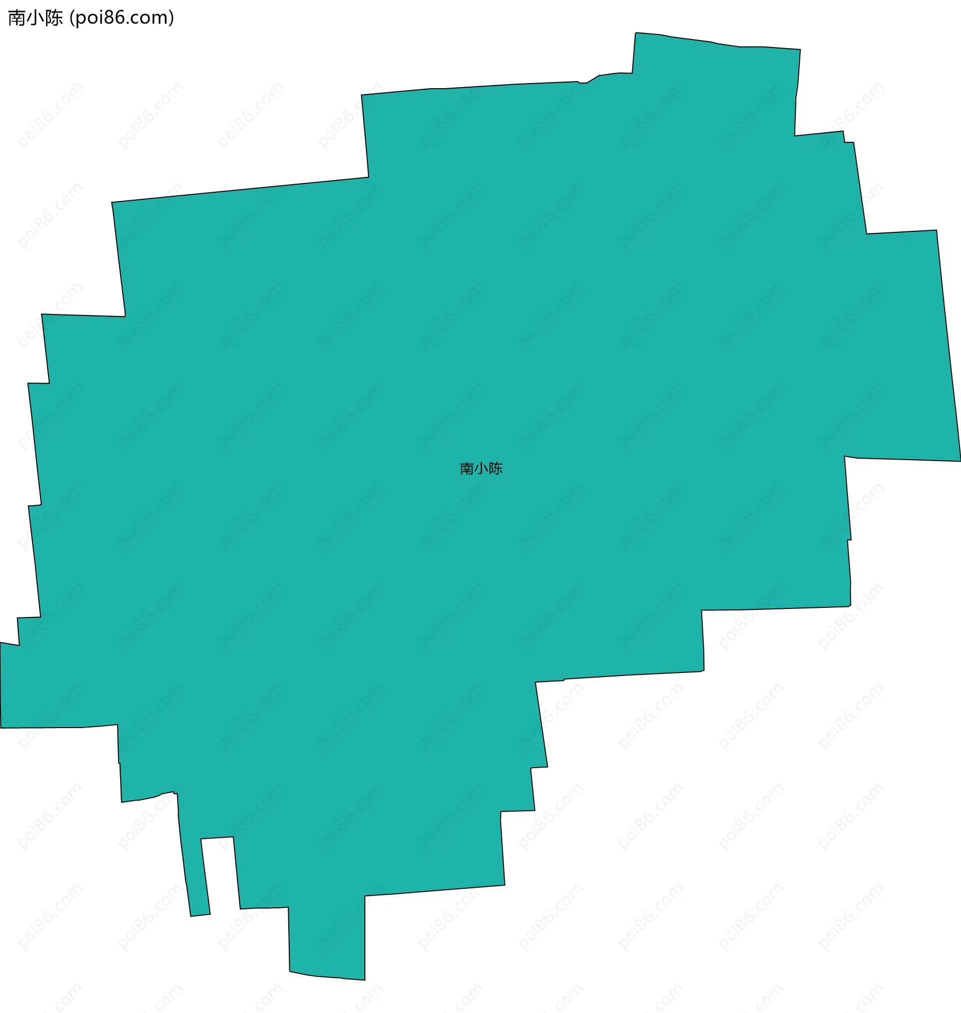 南小陈边界地图