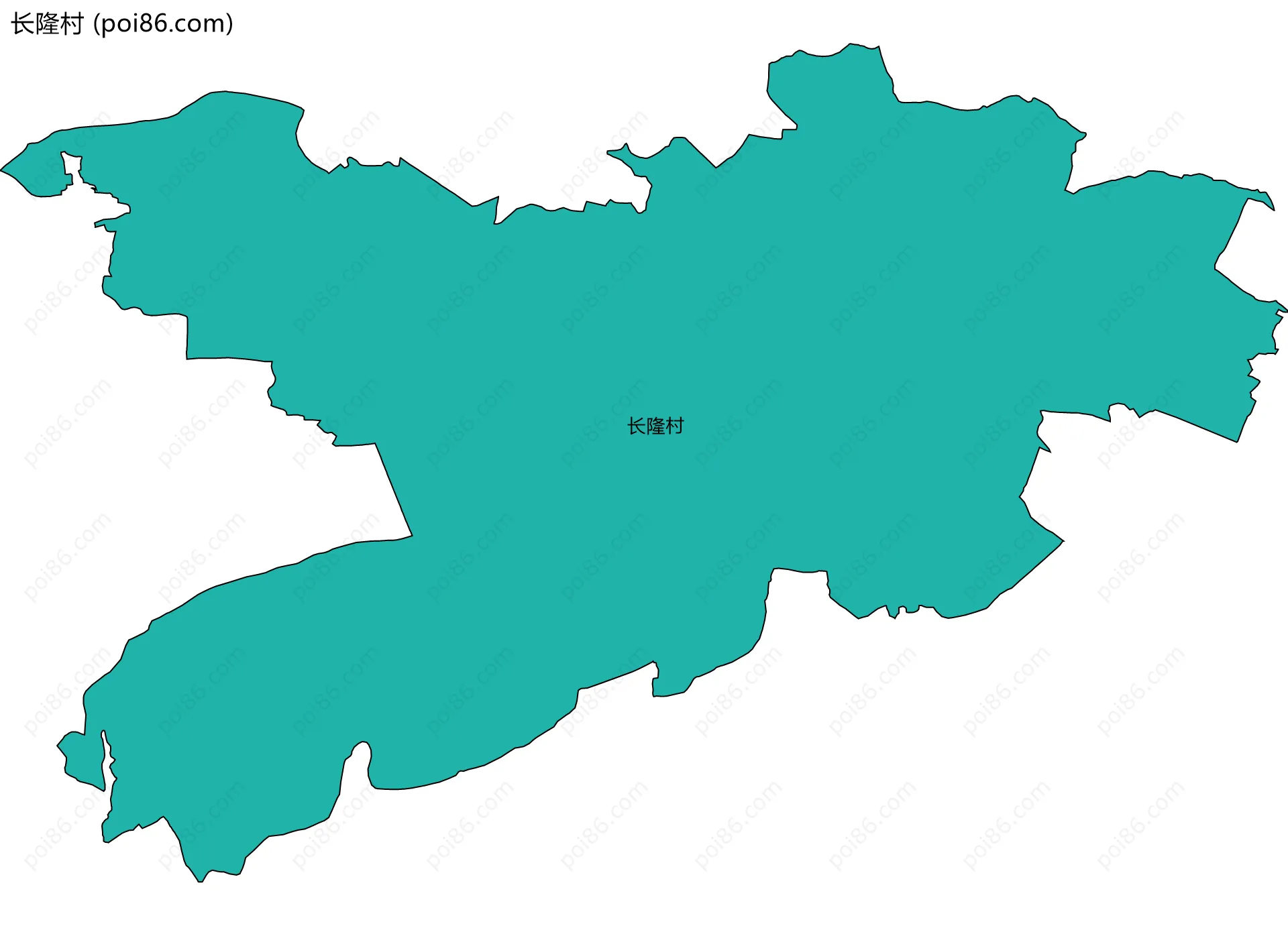 长隆村边界地图