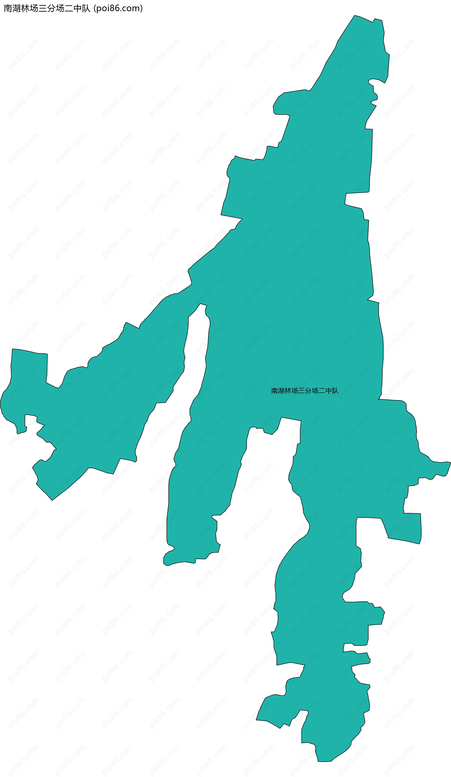 南湖林场三分场二中队边界地图