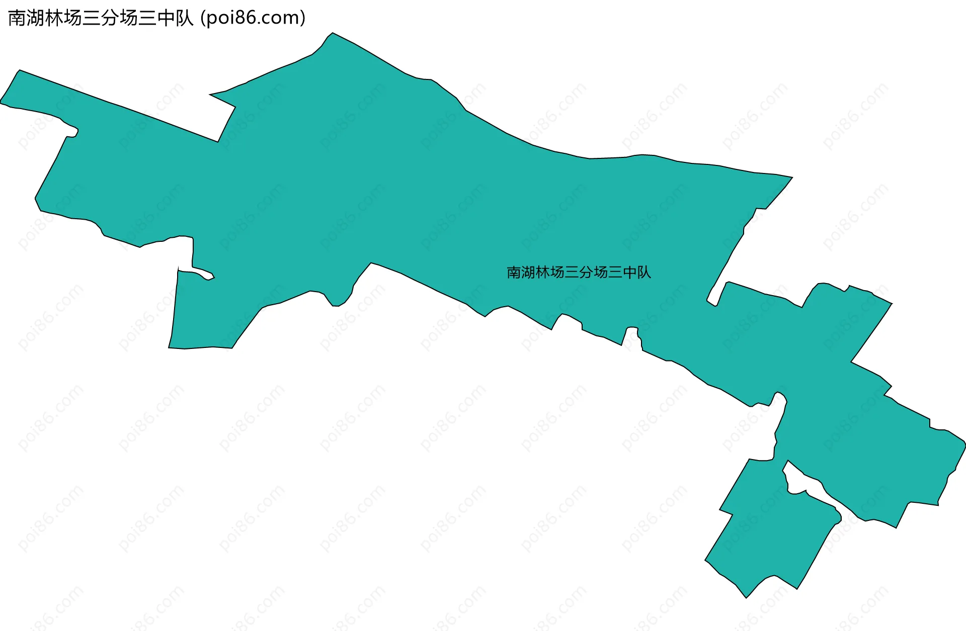 南湖林场三分场三中队边界地图