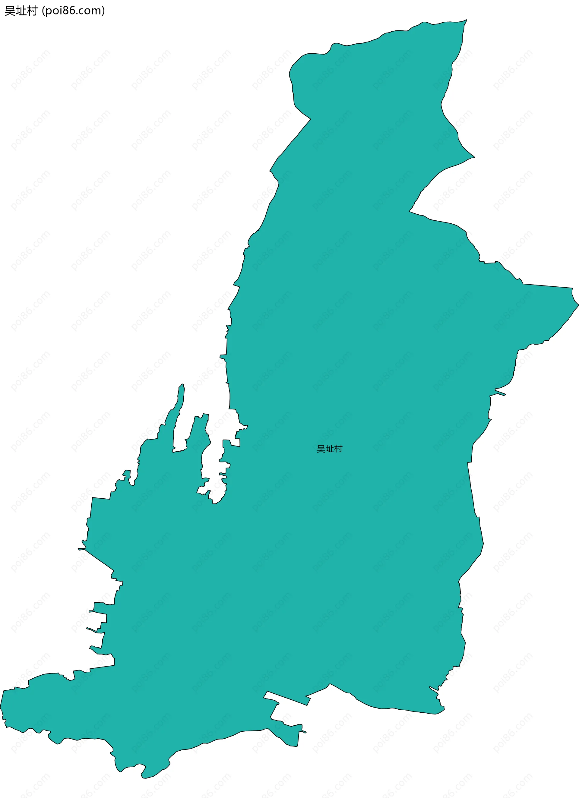 吴址村边界地图