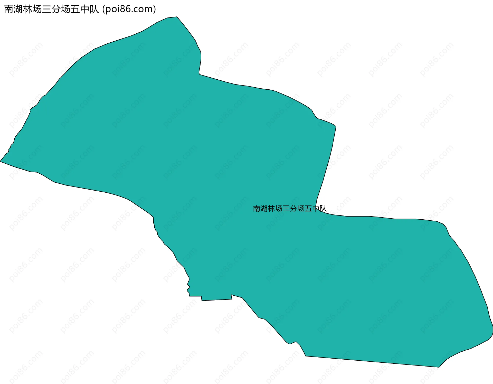 南湖林场三分场五中队边界地图