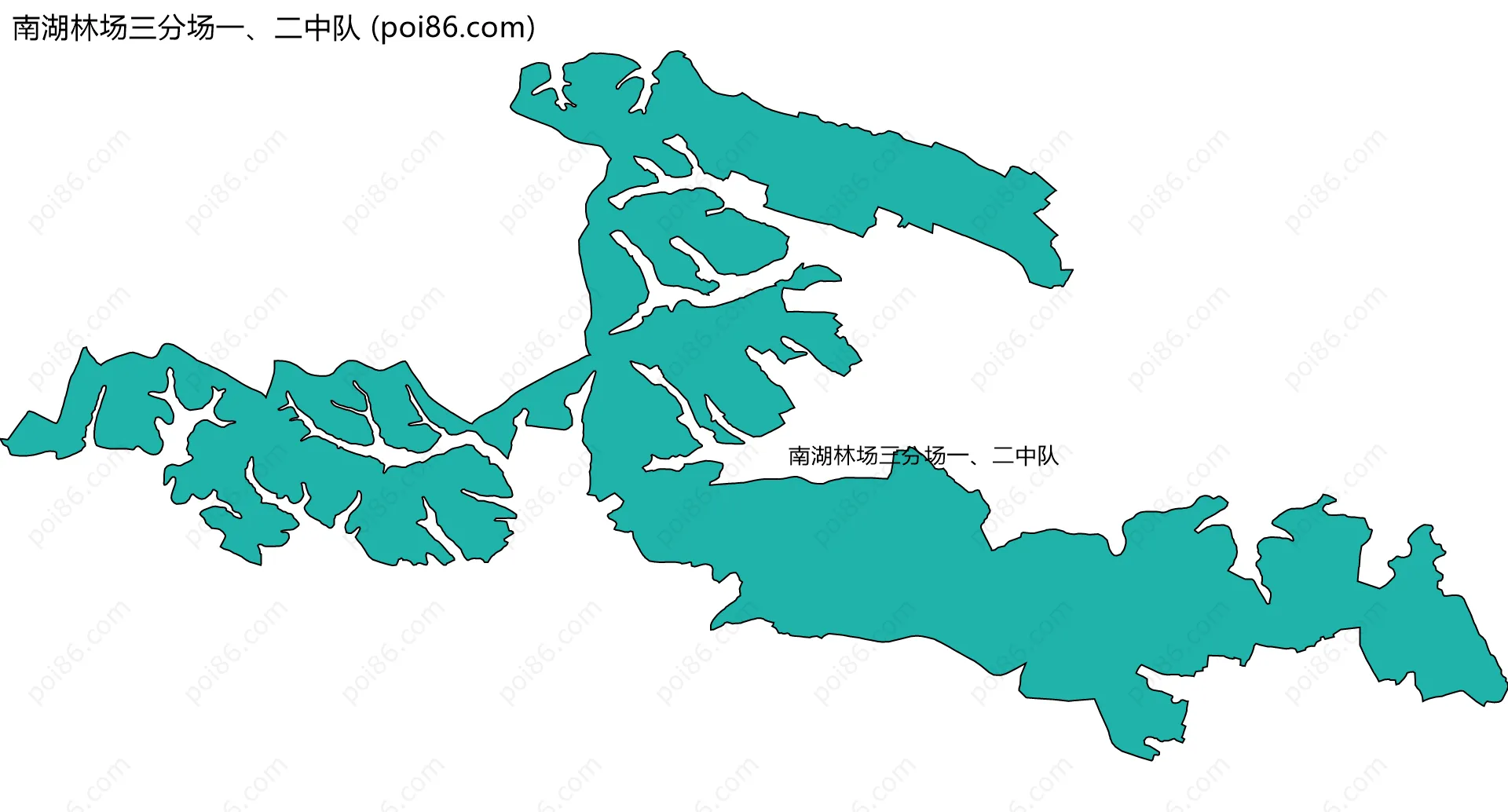 南湖林场三分场一、二中队边界地图