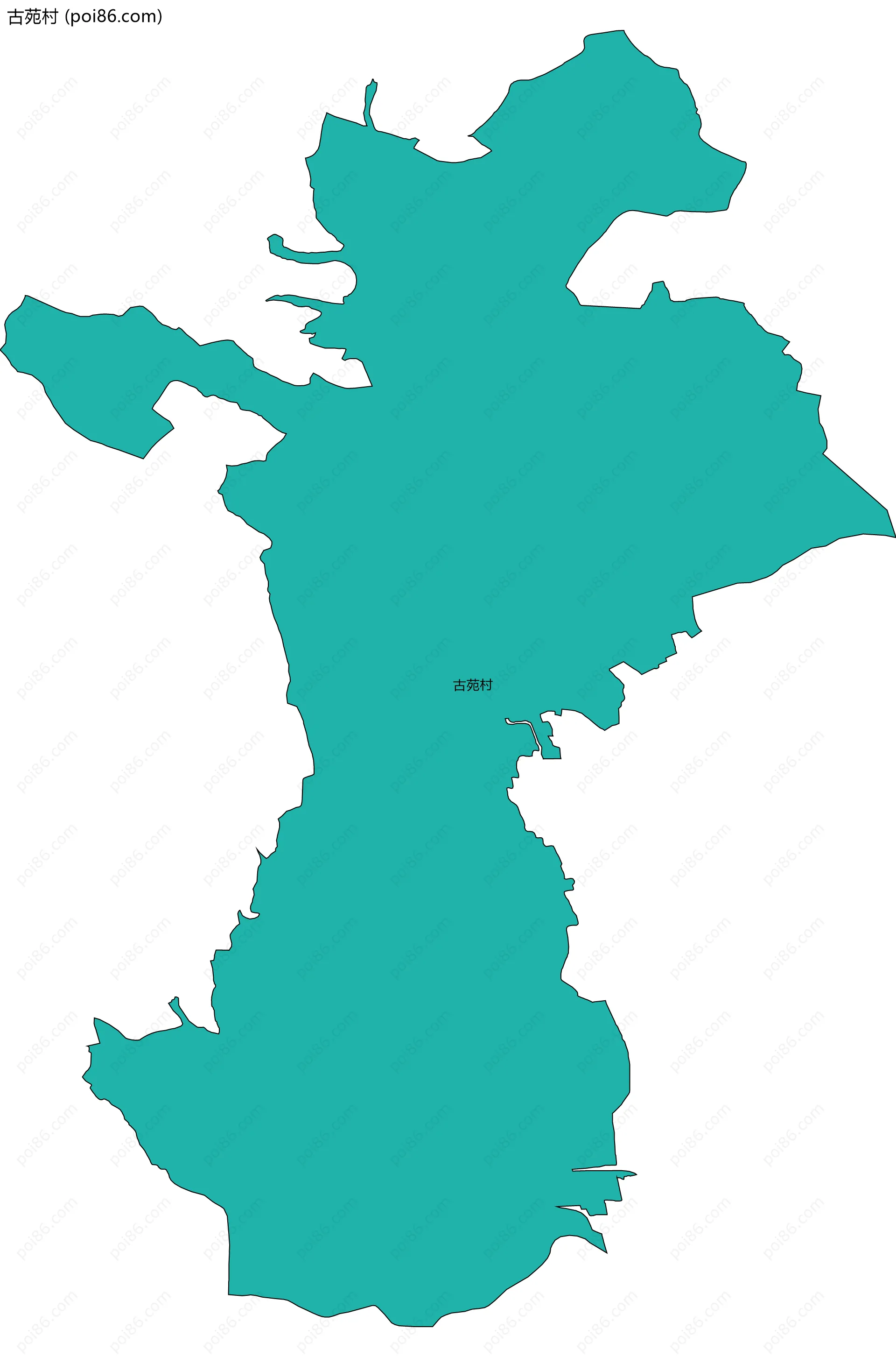 古苑村边界地图