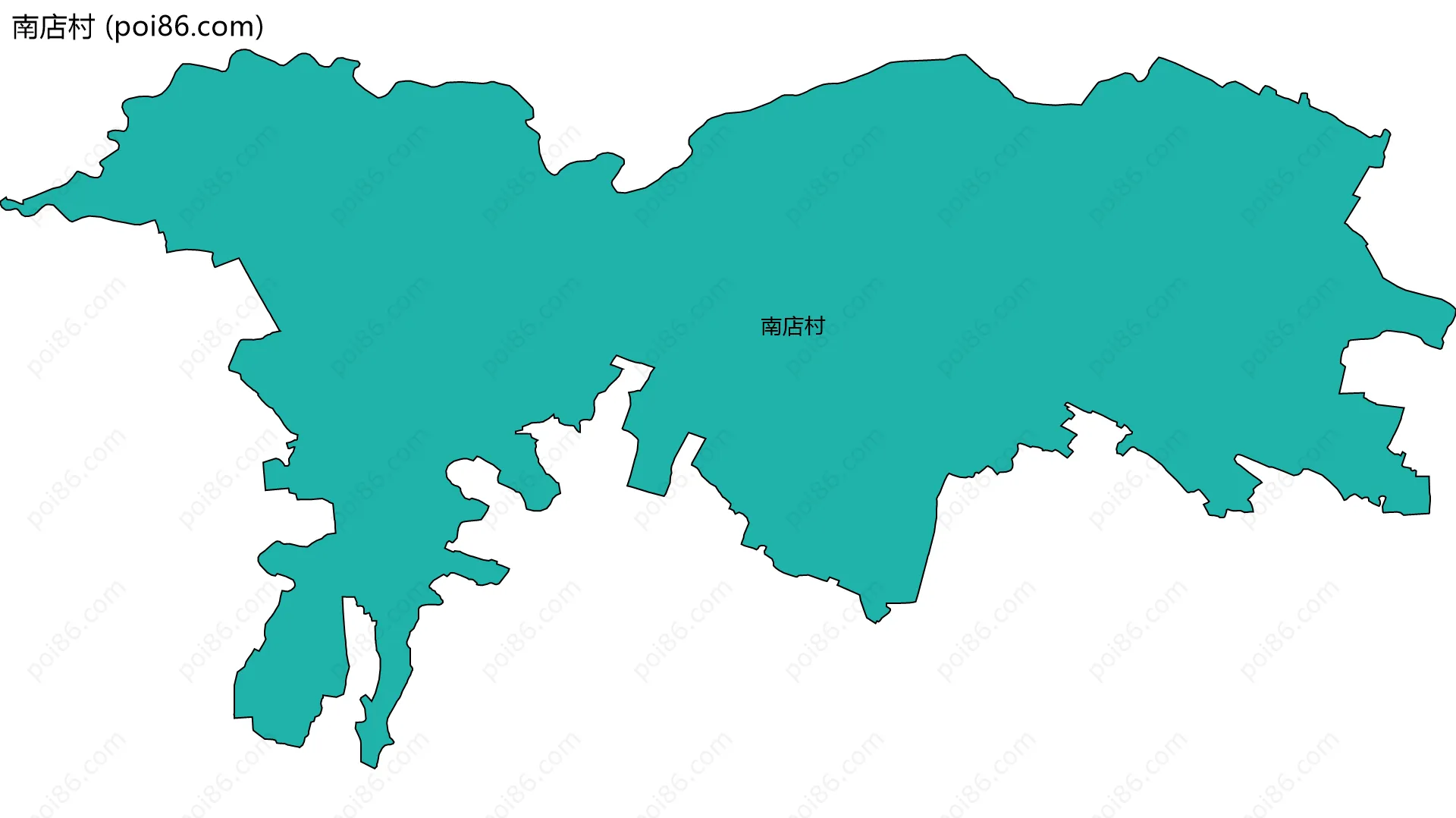 南店村边界地图