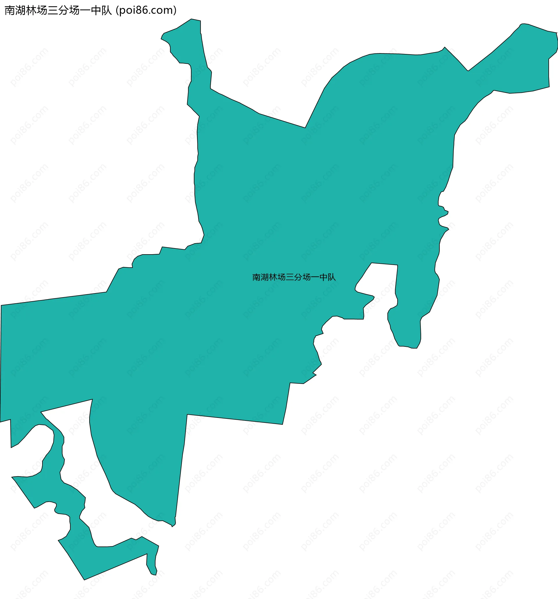 南湖林场三分场一中队边界地图