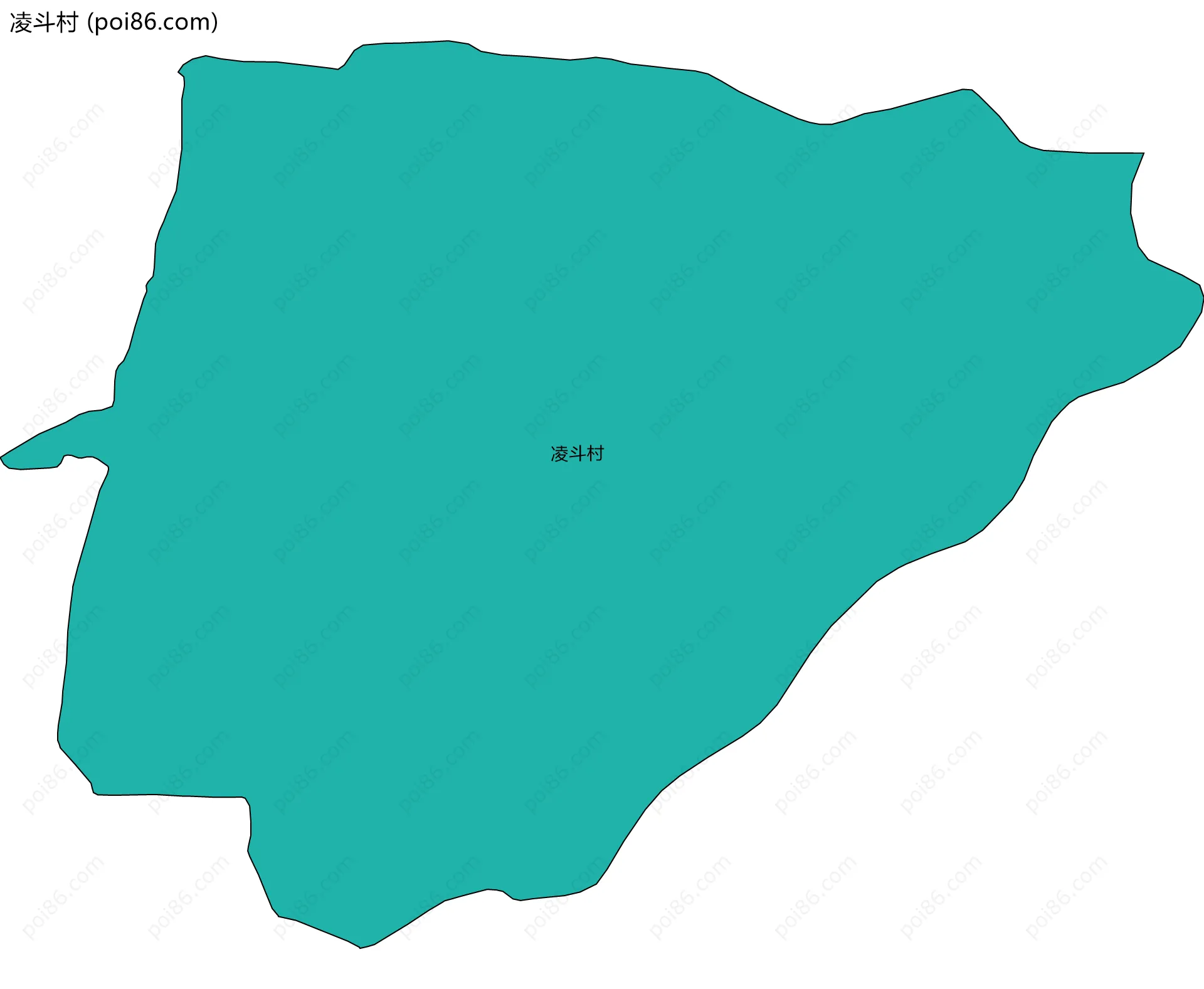凌斗村边界地图