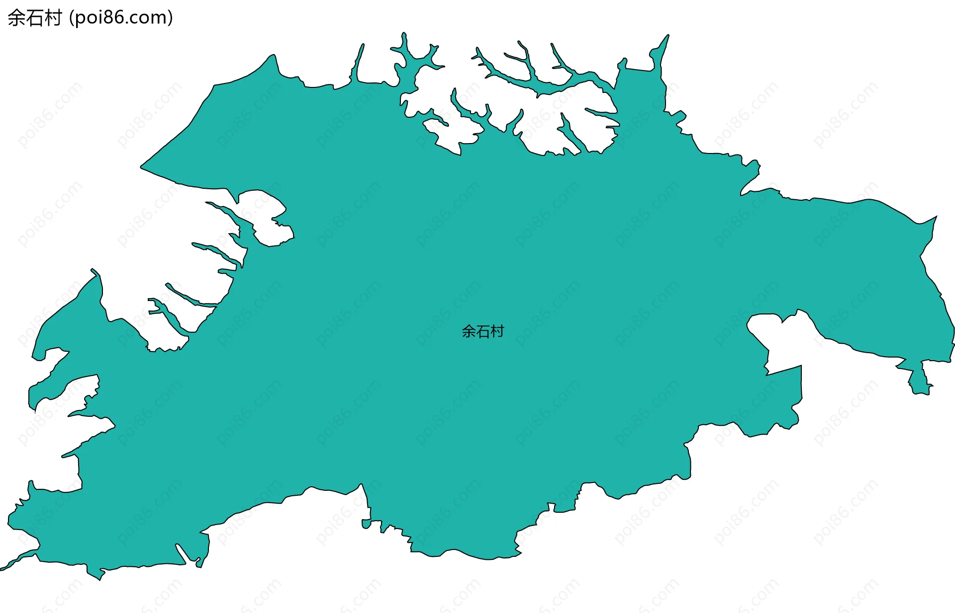 余石村边界地图